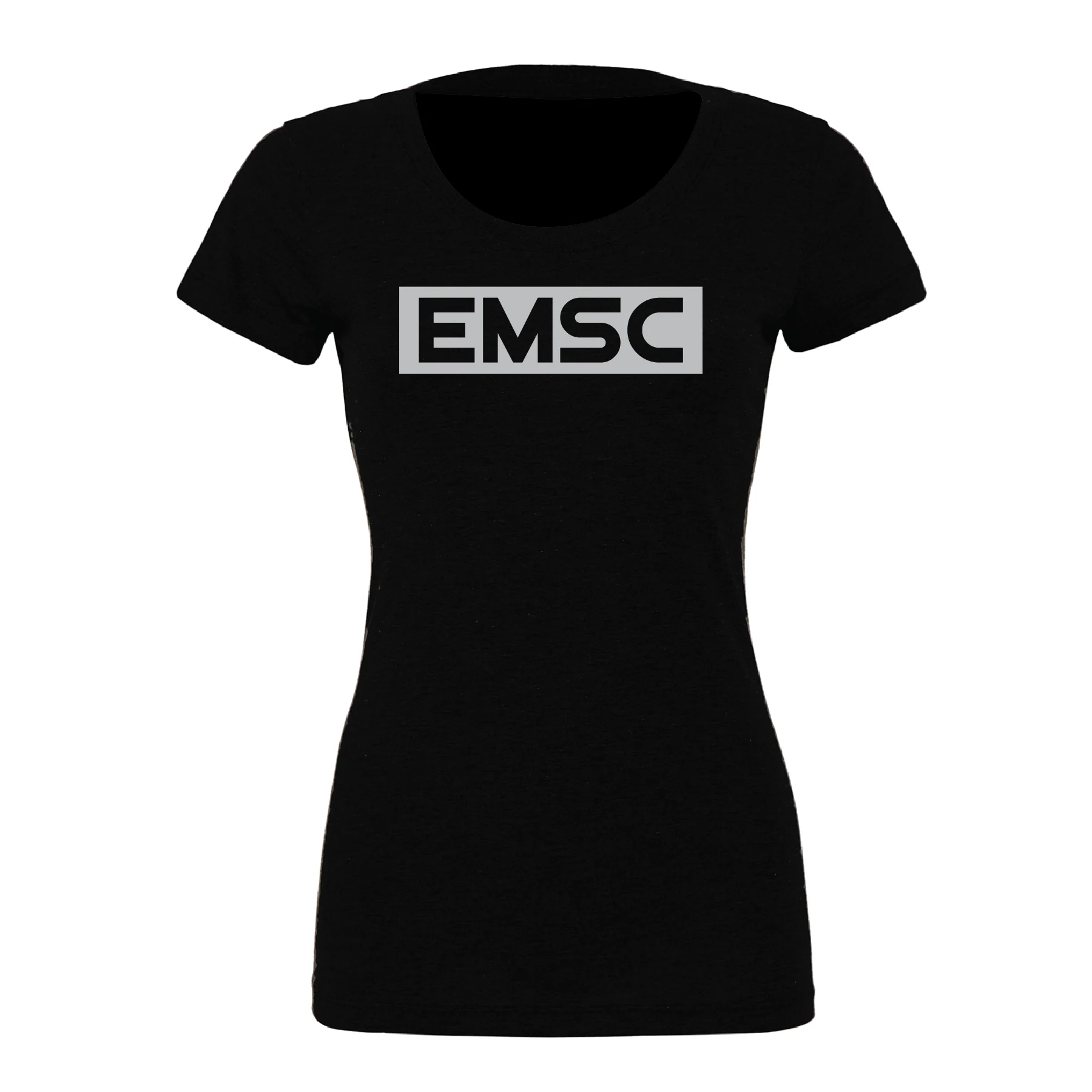 EMSC Long Island Premier (Club Name) Bella + Canvas Short Sleeve Triblend T-Shirt Solid Black - Image 3