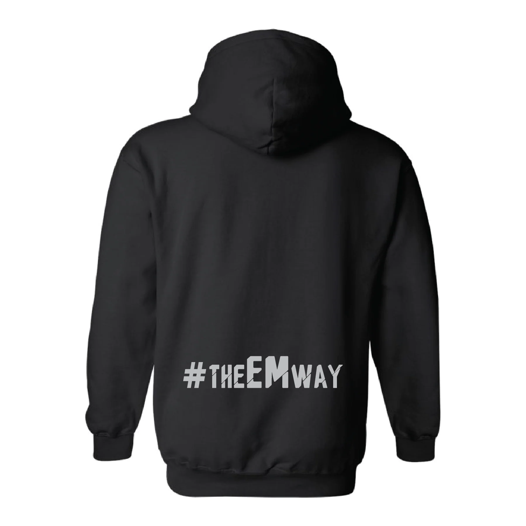 EMSC Long Island Premier (Club Name) Pennant Super 10 Hoodie Black - Image 2