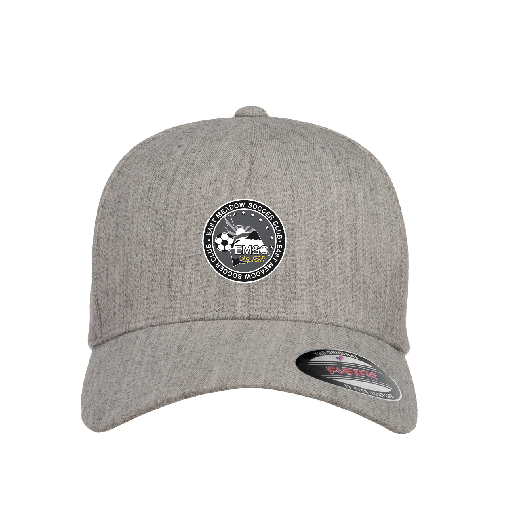 EMSC Long Island Premier Flexfit Wool Blend Fitted Cap Heather Grey
