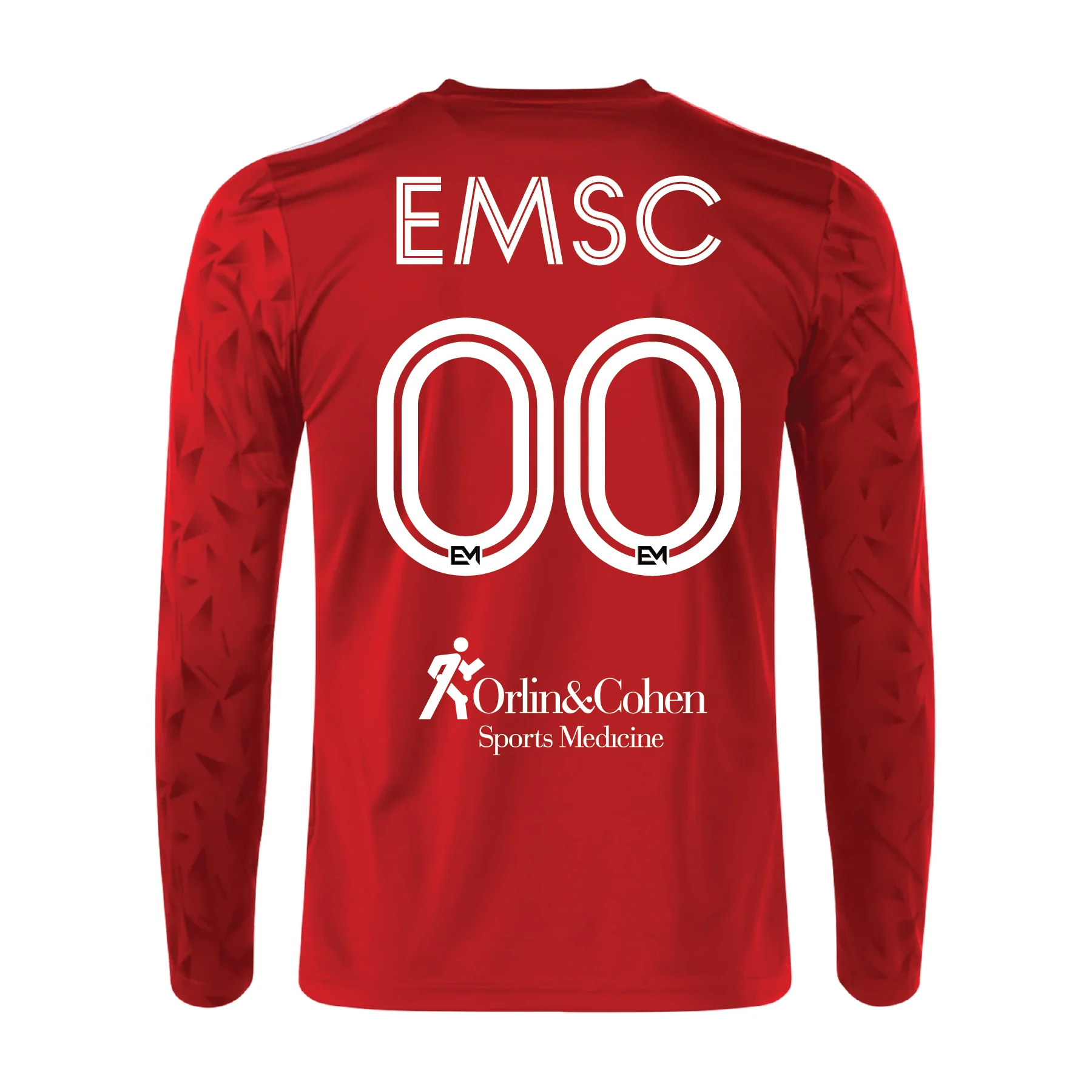 EMSC Uruguayan Athletico adidas Icon 25 LS Goalkeeper Jersey Red - Image 2