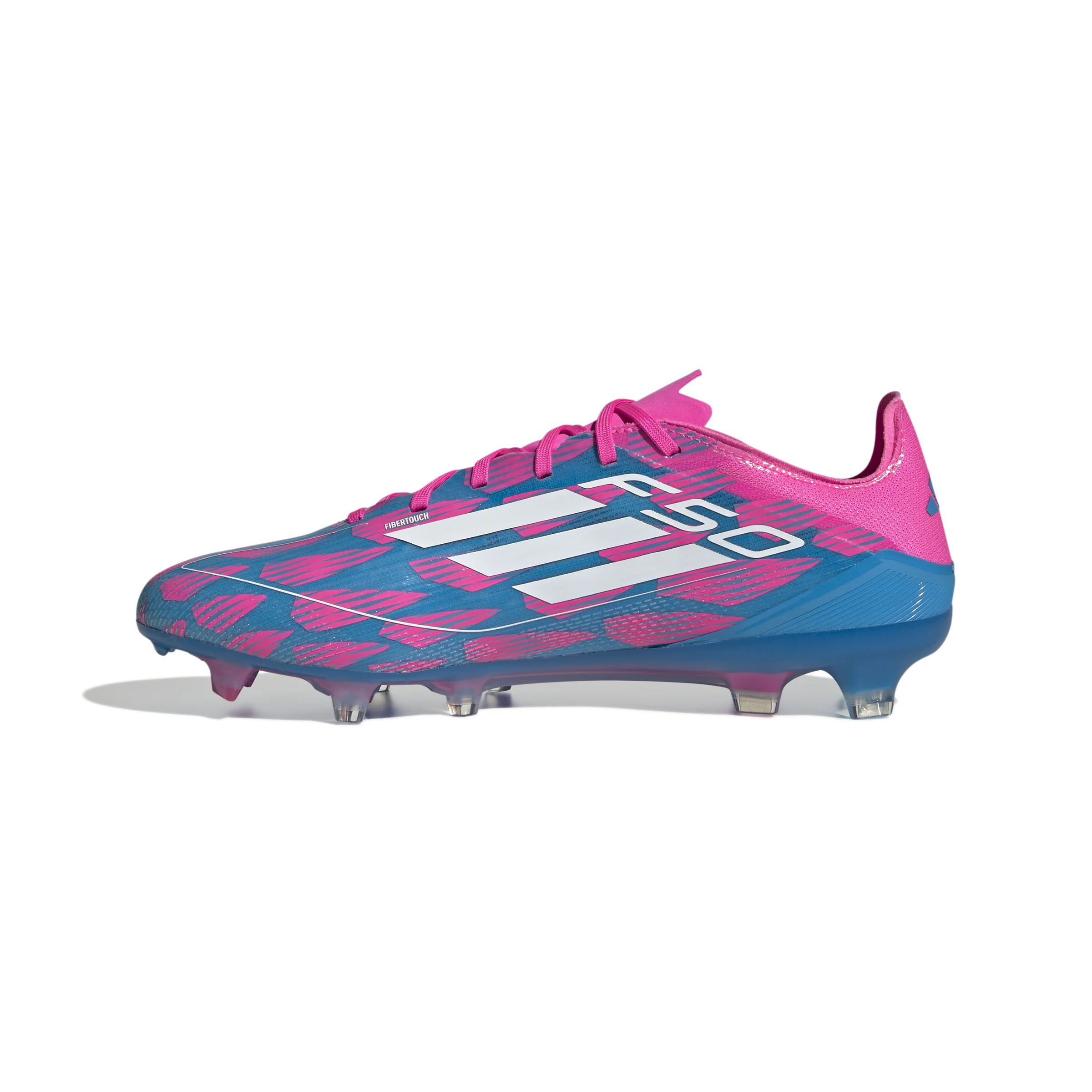 adidas F50 Pro FG Firm Ground Soccer Cleat 	 Solar Blue/ White/ SolarPink - Image 3