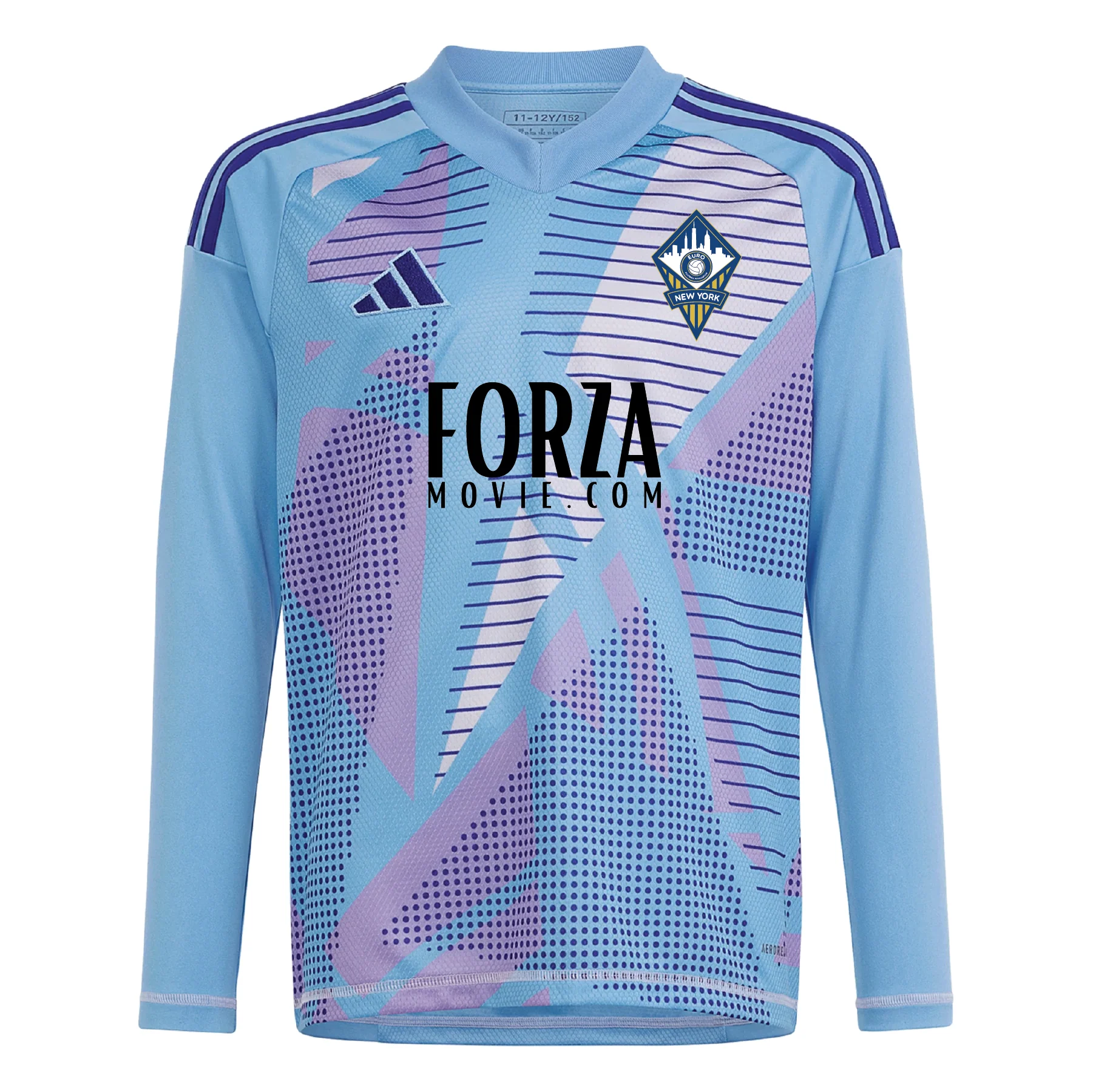FA Euro New York adidas Tiro 24 LS Goalkeeper Jersey Light Blue