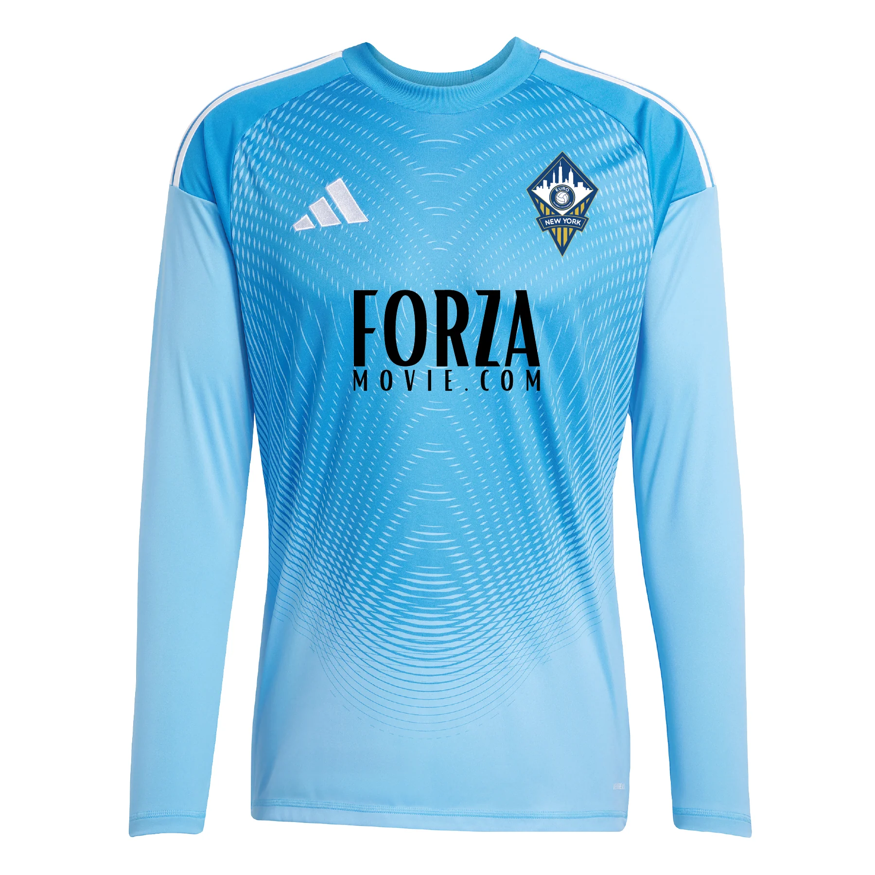 FA Euro New York adidas Tiro 24 LS Goalkeeper Jersey Light Blue - Image 3