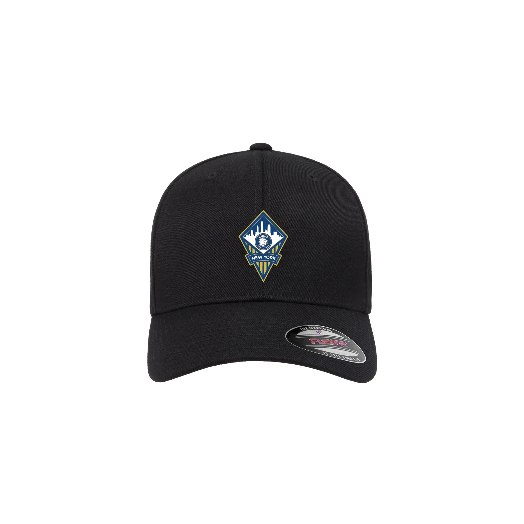 FA Euro New York FAN Flexfit Wool Blend Fitted Cap Black