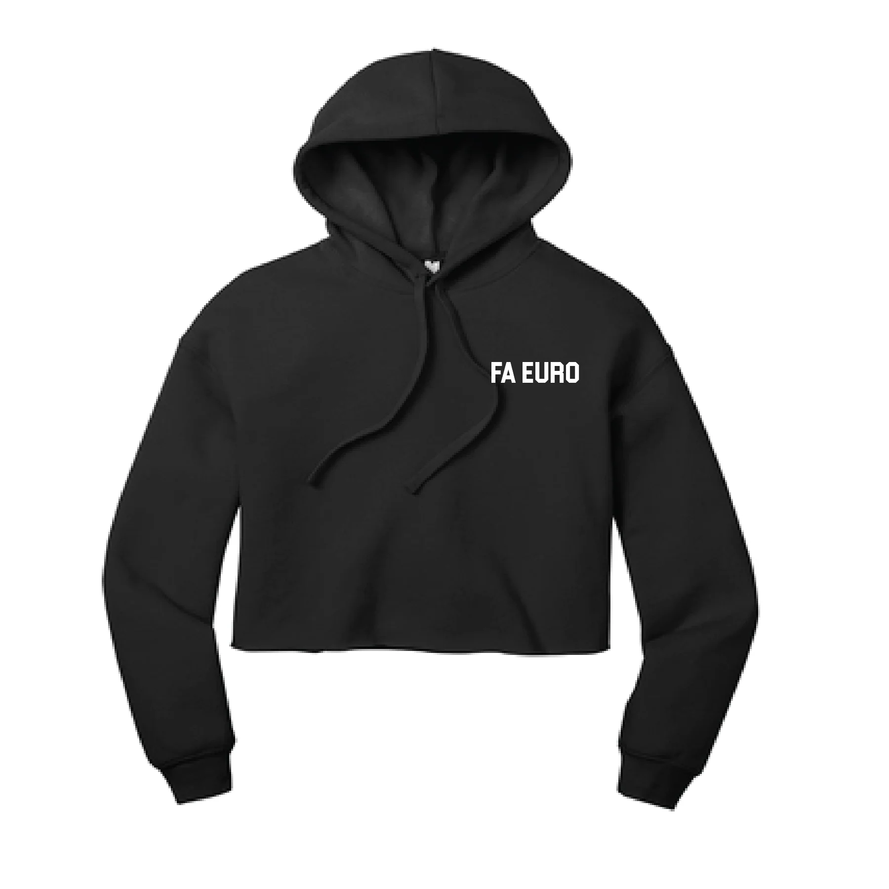 FA Euro New York MLS Next Bella+Canvas Lifestyle Crop Hoodie Black