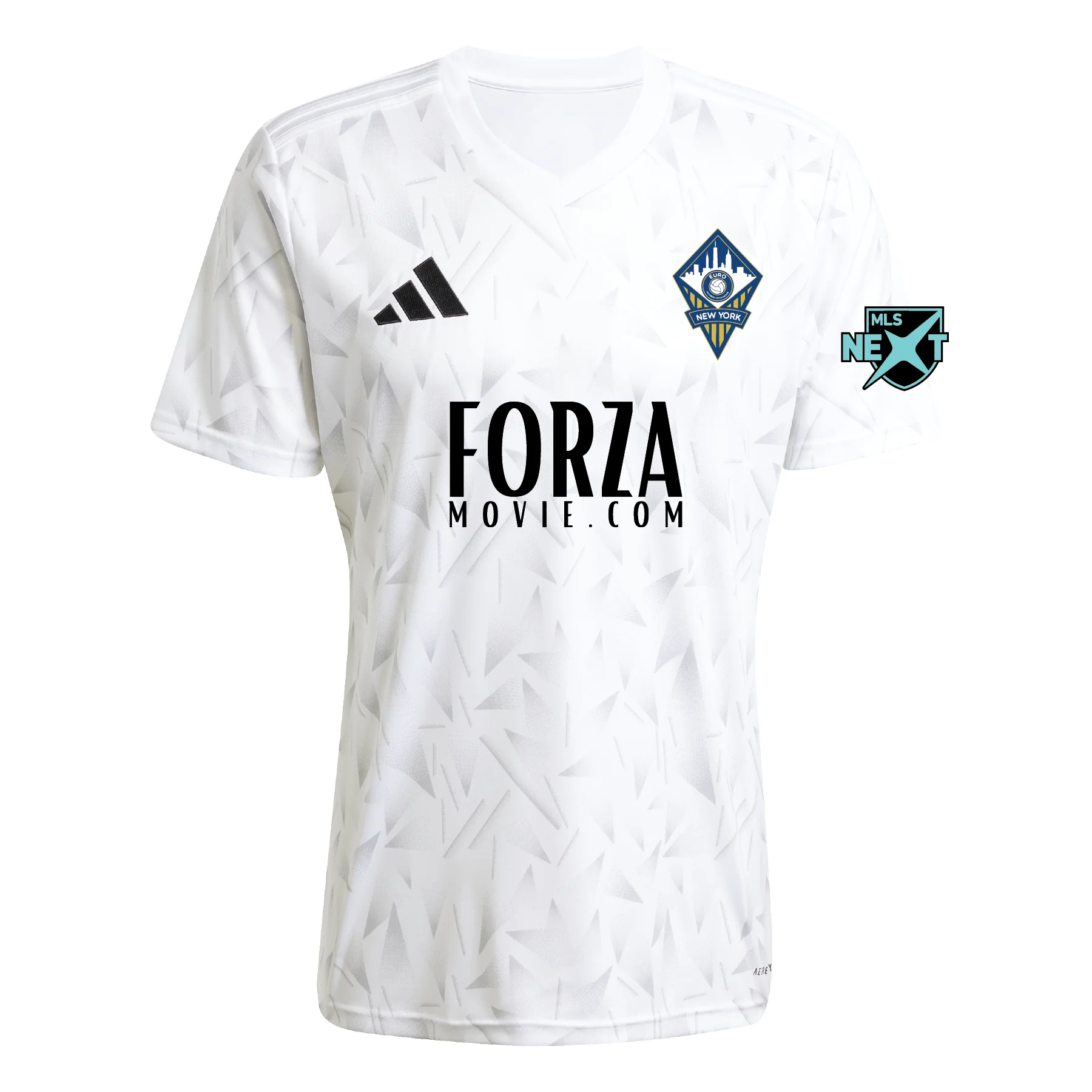 FA Euro New York MLS Next adidas Team Icon 25 Jersey White/Grey