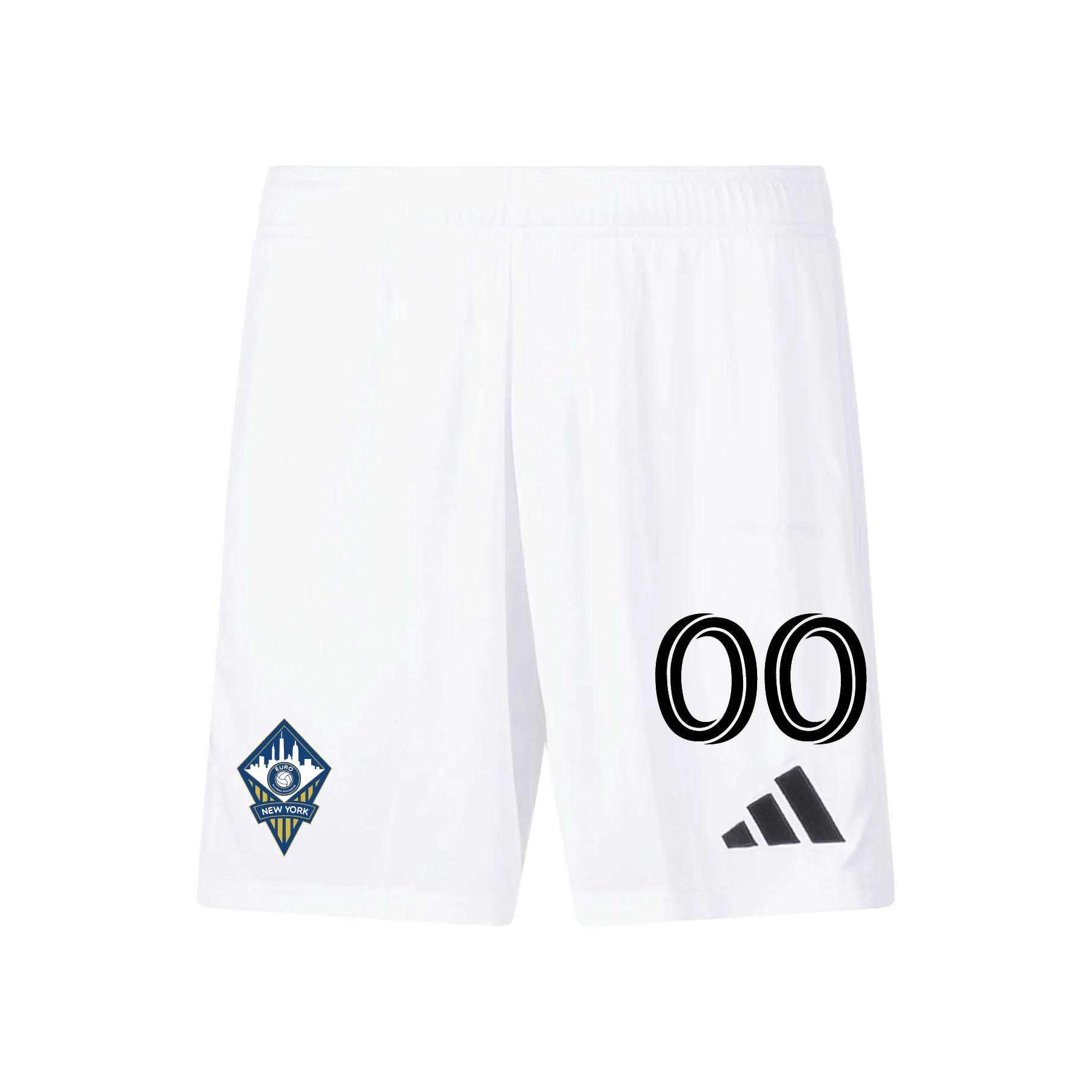 FA Euro New York MLS Next adidas Tiro 24 Shorts White - Image 2