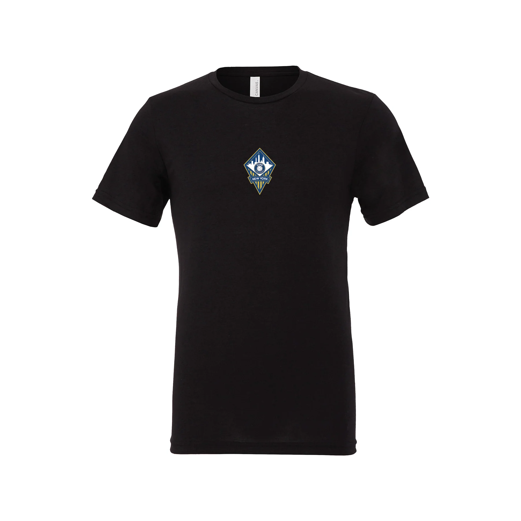 FA Euro New York (Patch) Bella + Canvas Short Sleeve Triblend T-Shirt Solid Black