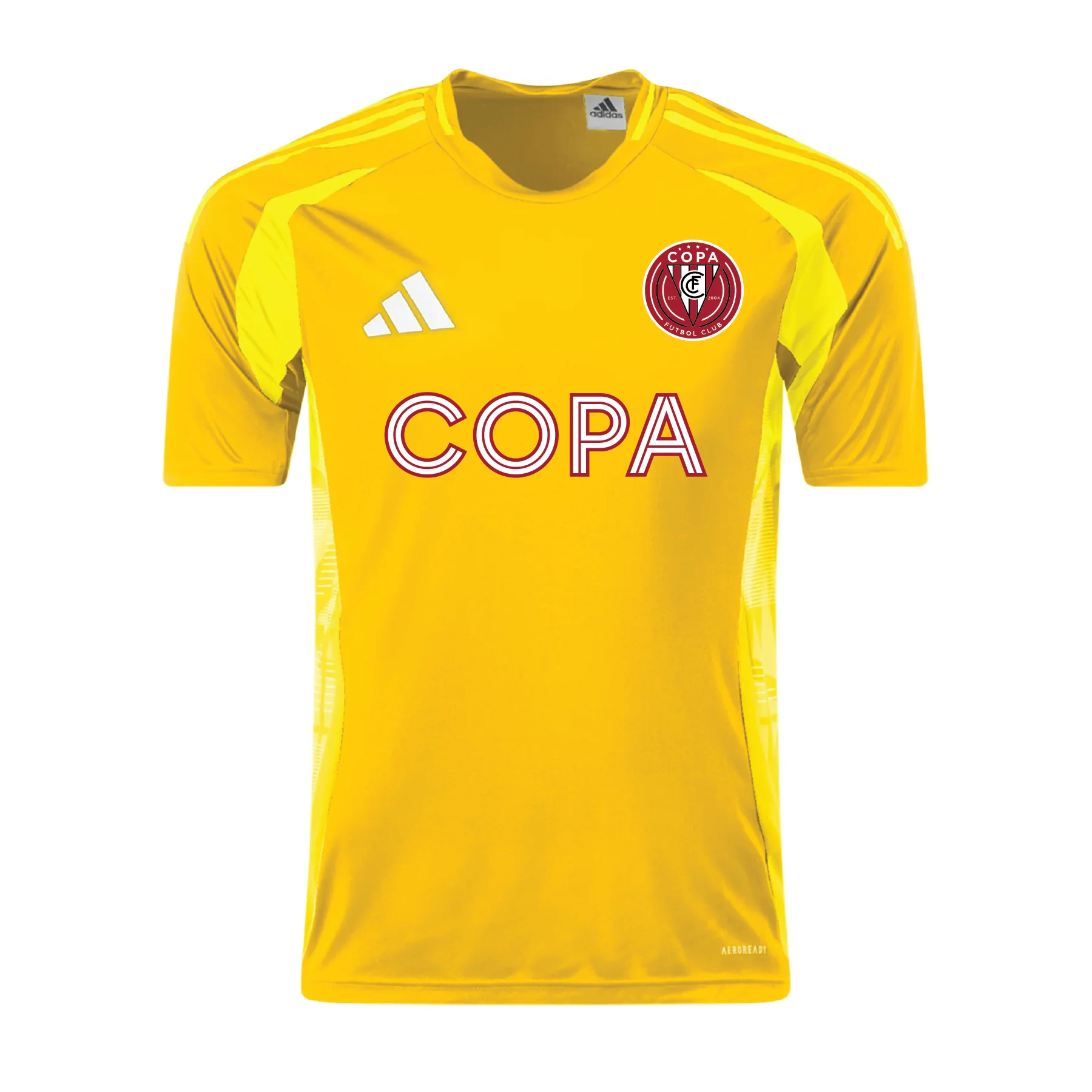 FC Copa Brooklyn adidas Tiro 24 Comp Goalkeeper Jersey Yellow