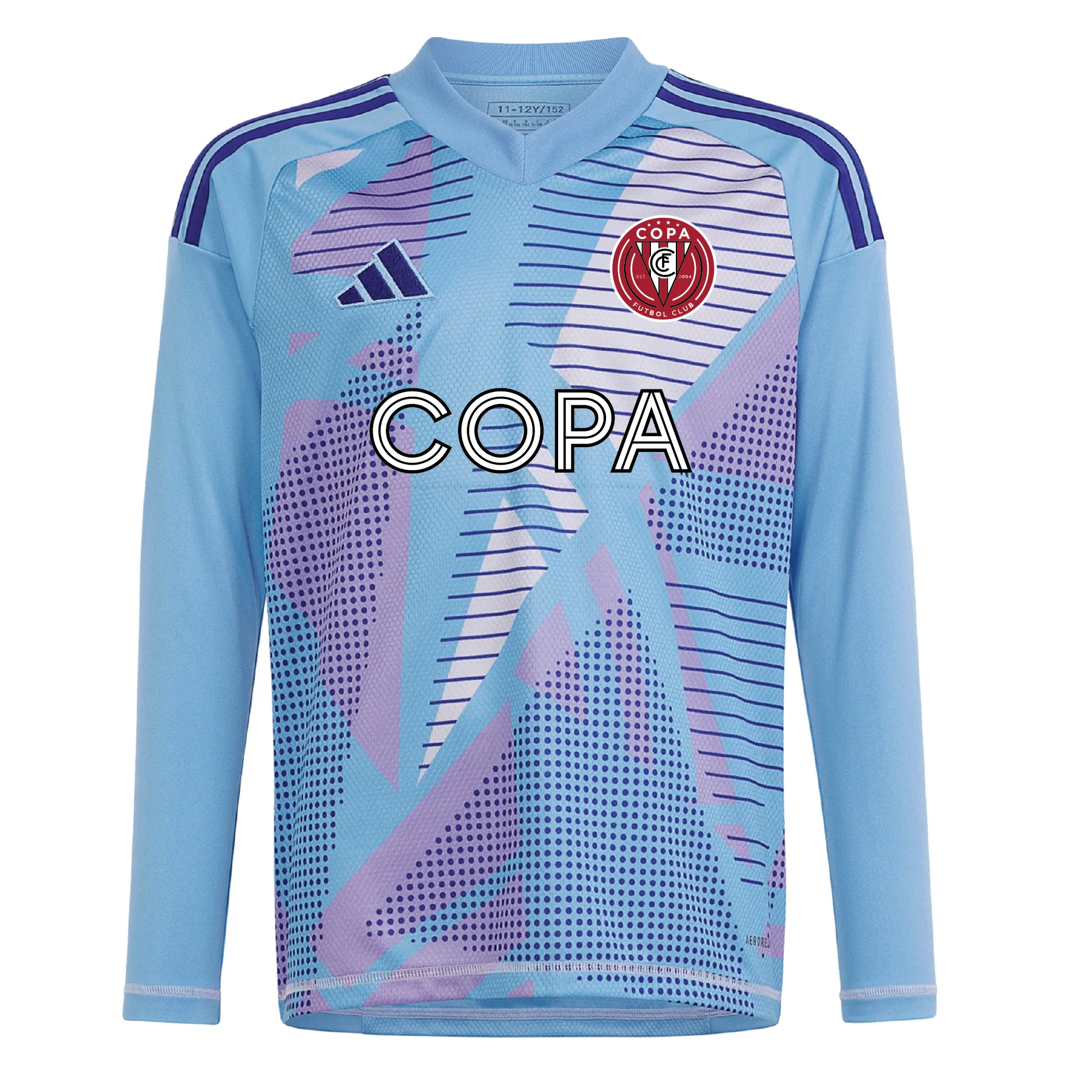 FC Copa West adidas Tiro 24 LS Goalkeeper Jersey Light Blue