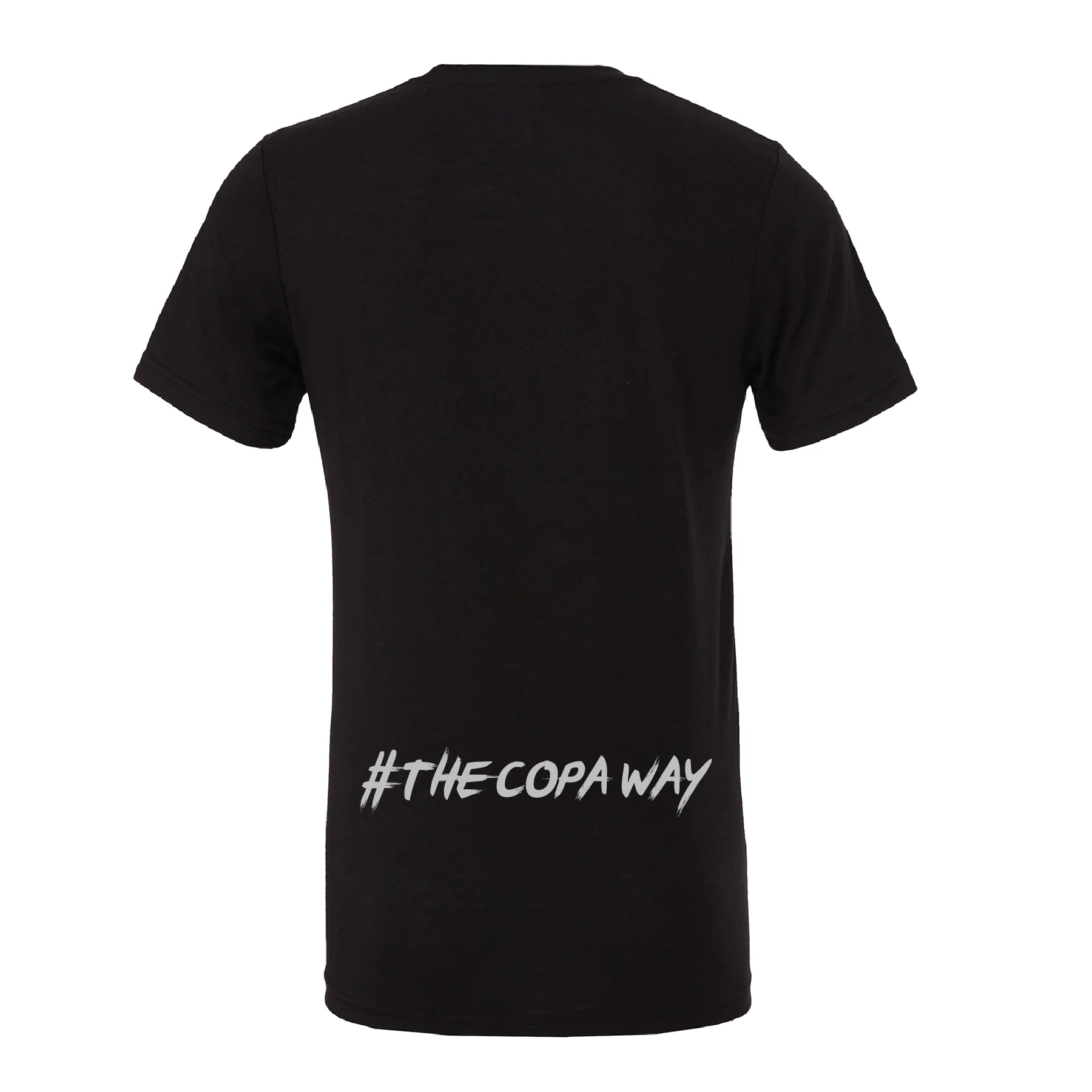 FC Copa (Club Name) Bella + Canvas Short Sleeve Triblend T-Shirt Solid Black - Image 2