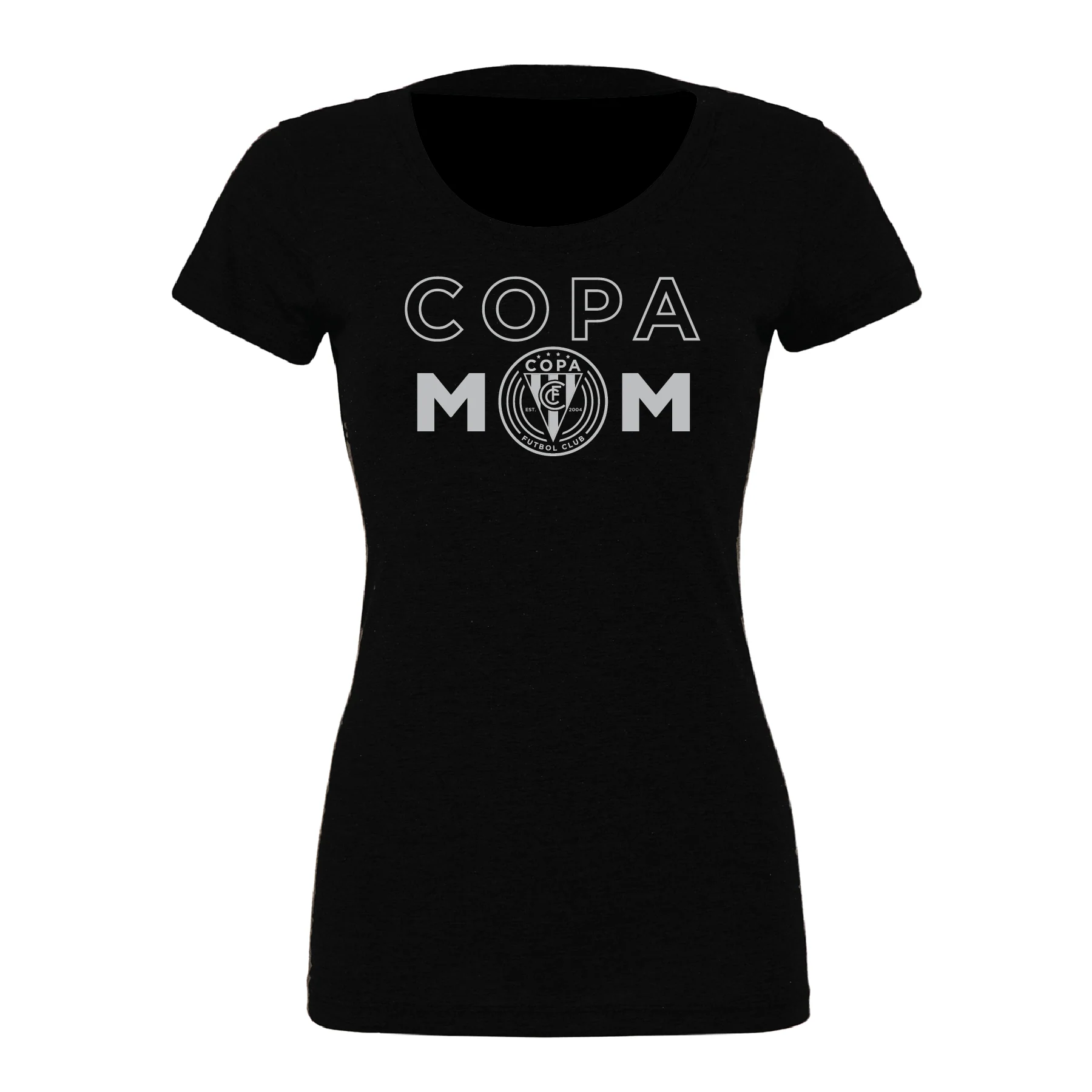 FC Copa (Copa Mom) Bella + Canvas Short Sleeve Triblend T-Shirt Solid Black - Image 3