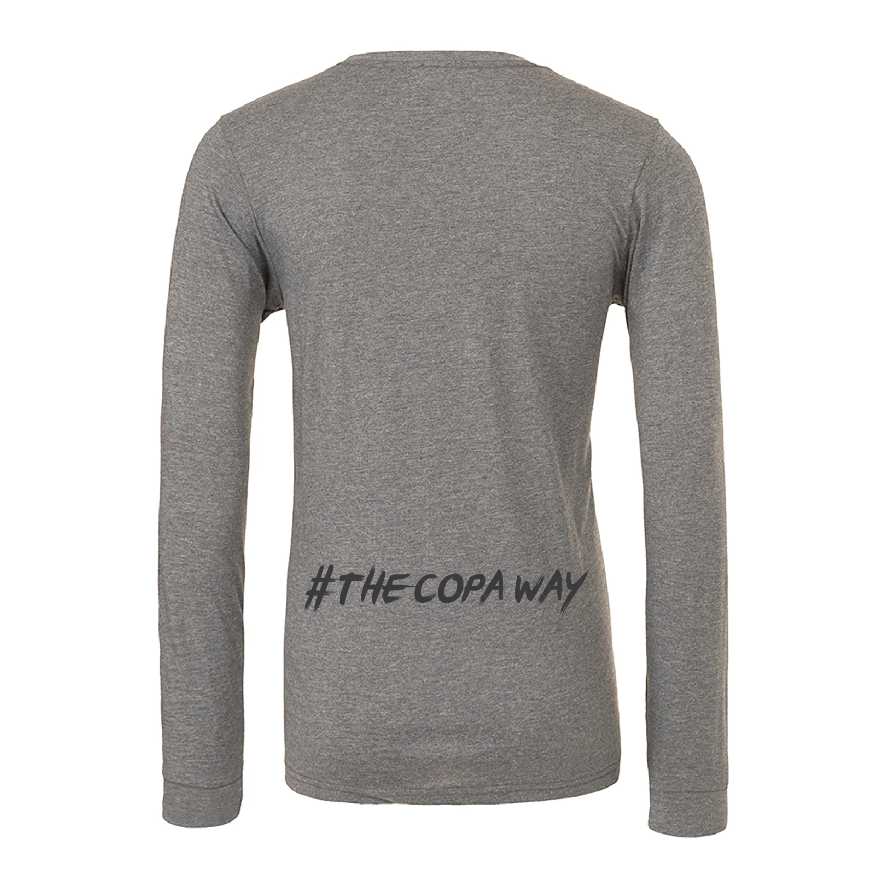 FC Copa (Logo) Bella + Canvas Long Sleeve Triblend T-Shirt Grey - Image 2