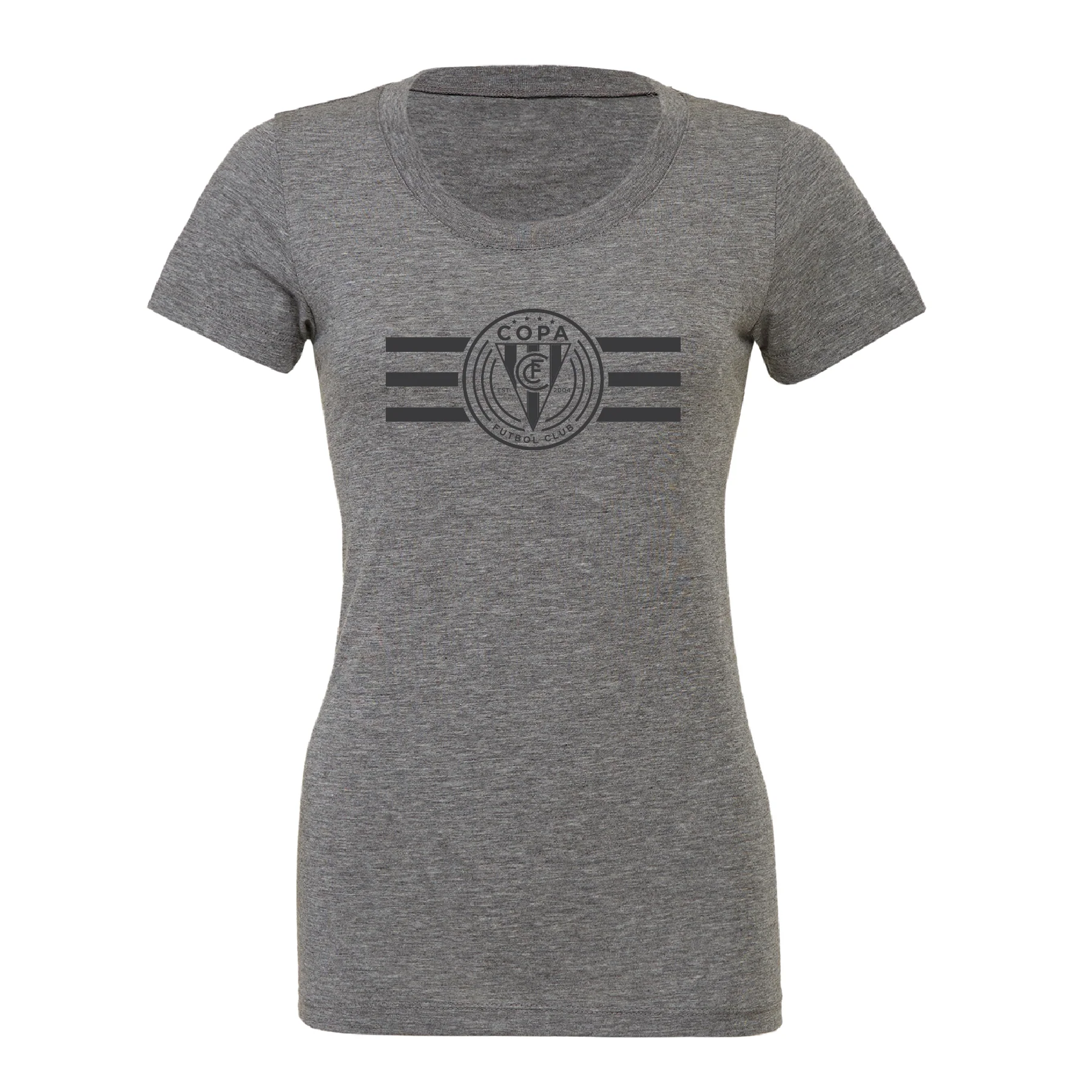 FC Copa (Logo) Bella + Canvas Short Sleeve Triblend T-Shirt Grey - Image 3
