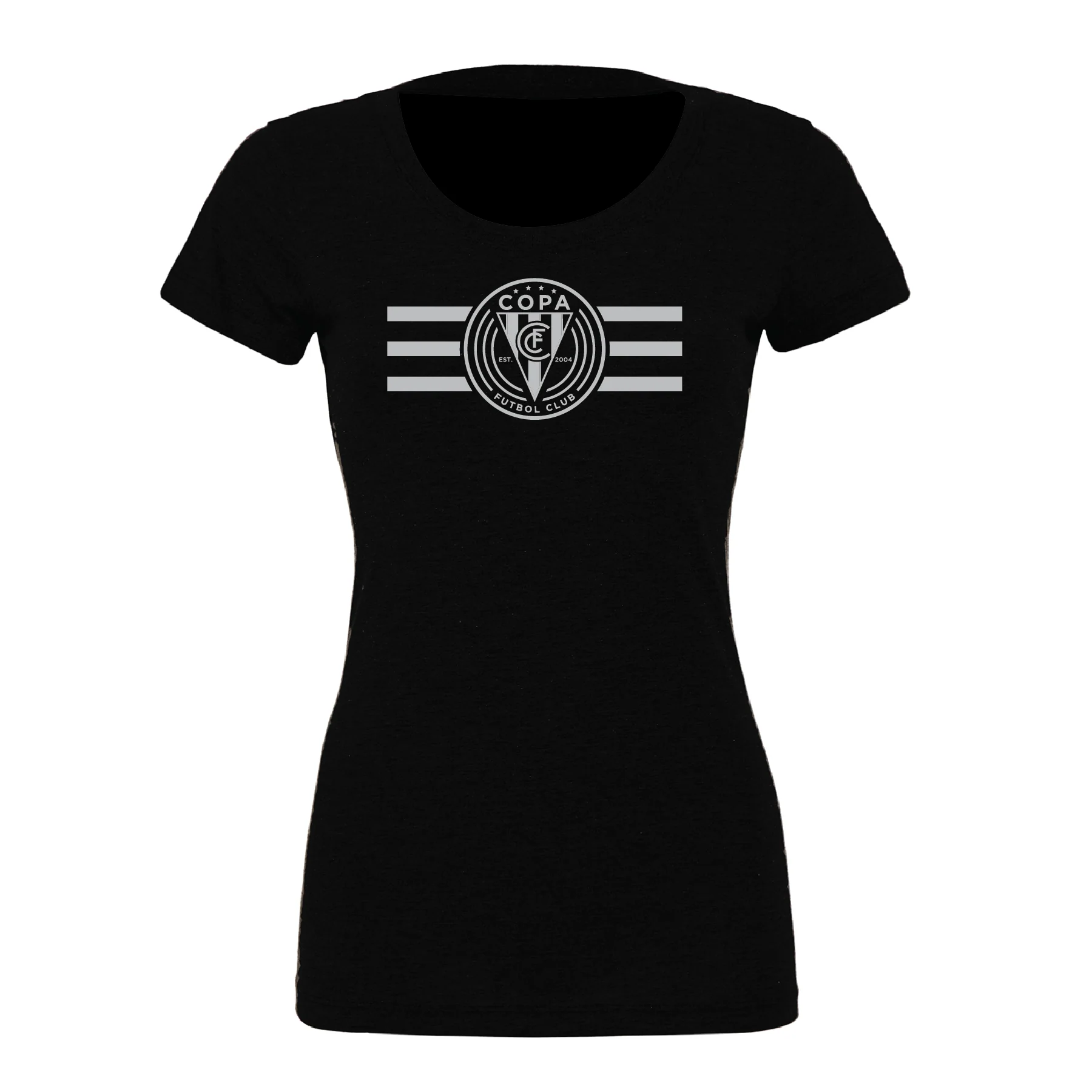 FC Copa (Logo) Bella + Canvas Short Sleeve Triblend T-Shirt Solid Black - Image 3