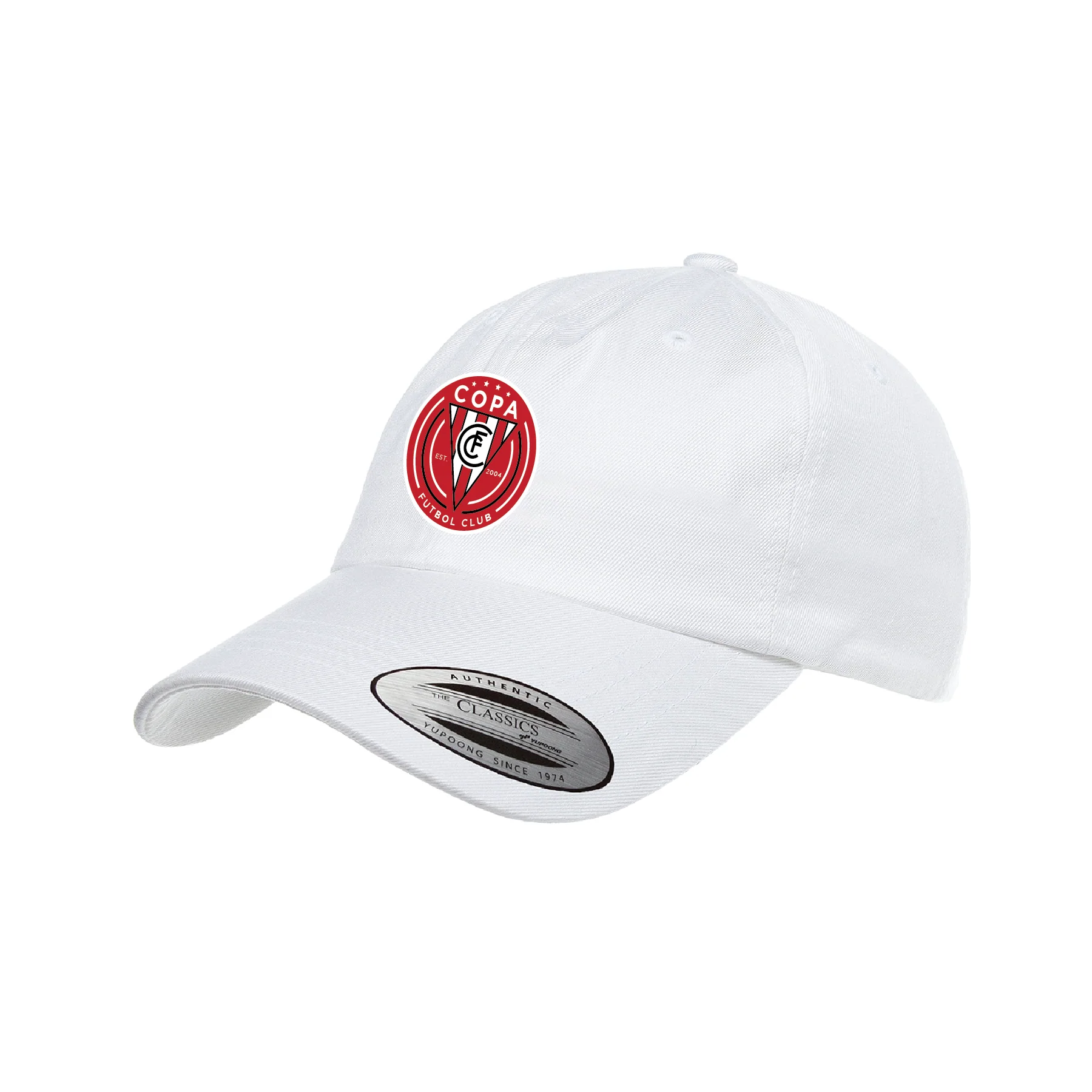 FC Copa (Logo) Yupoong Cotton Twill Dad Cap White