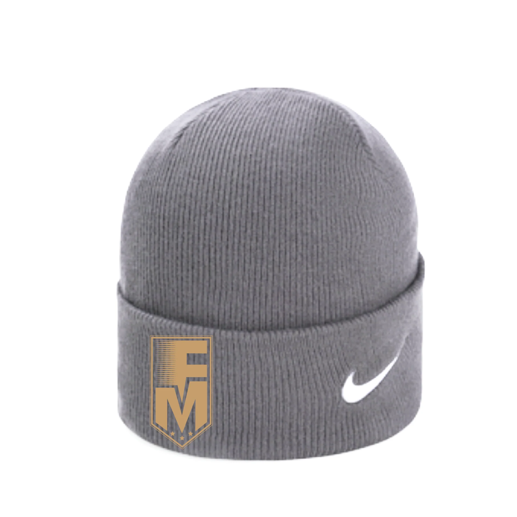 FM Footy Nike Knit Cuff Beanie Grey