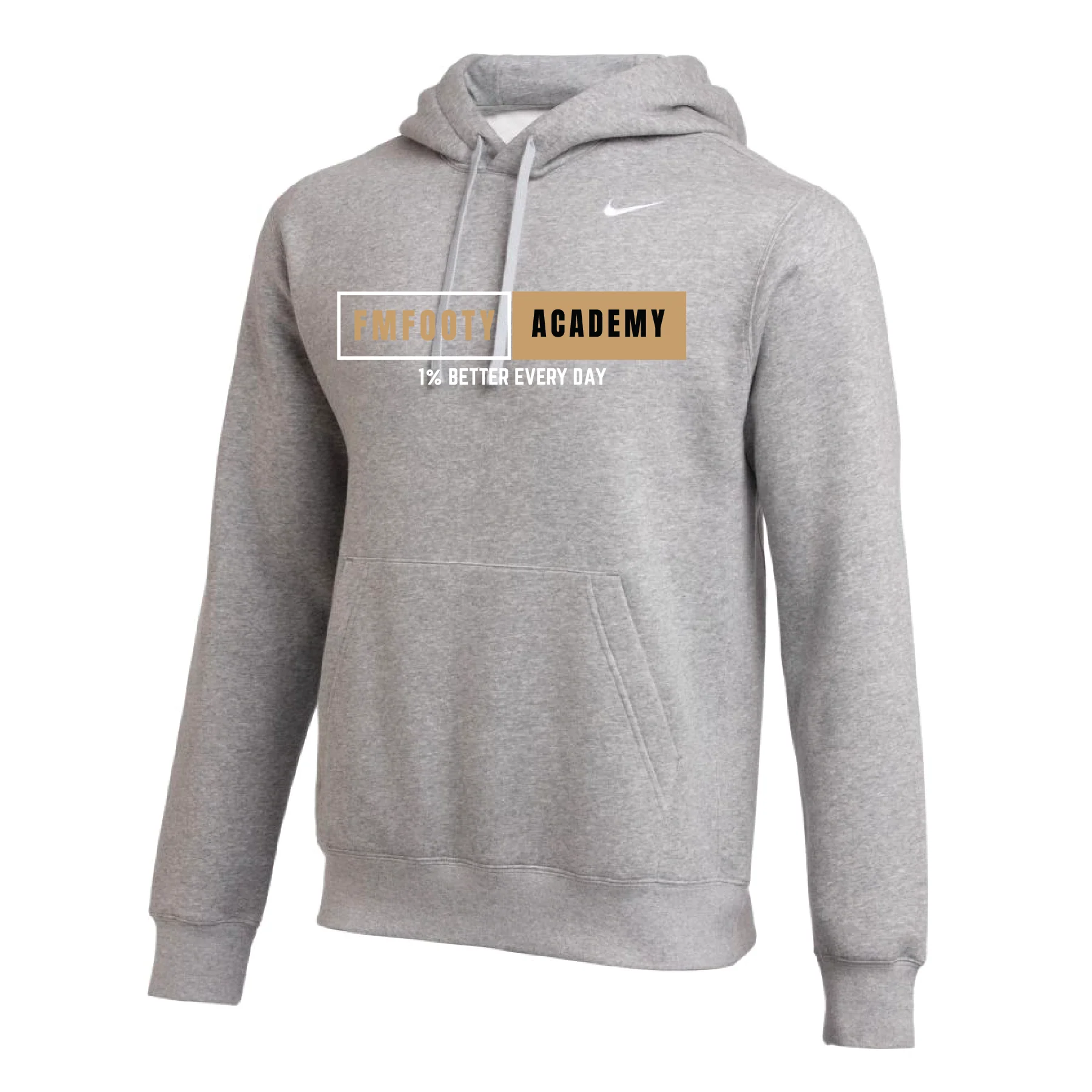 FM Footy Supporter Nike Club Hoodie Grey