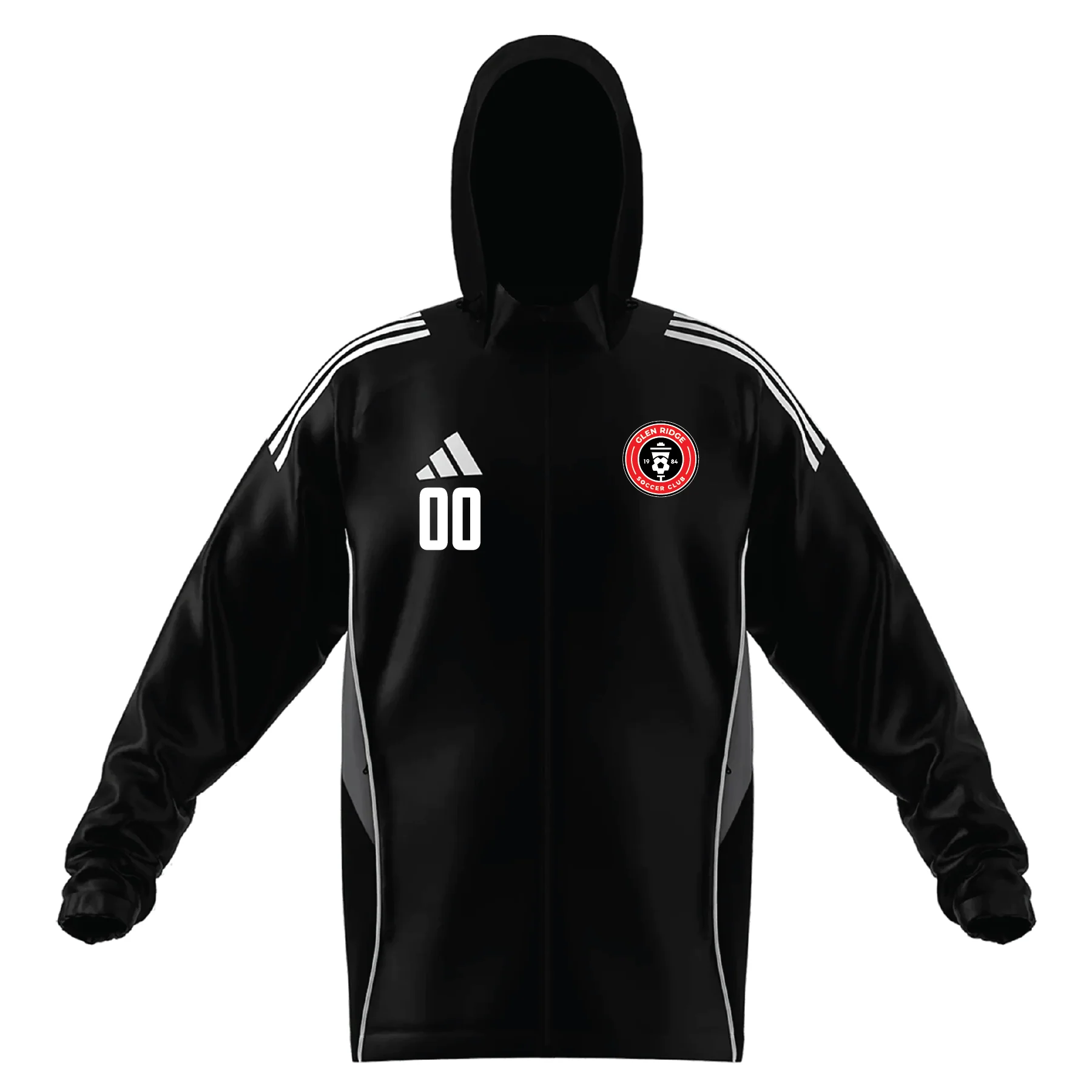 Glen Ridge SC adidas Tiro 25 Comp All Weather Jacket Black