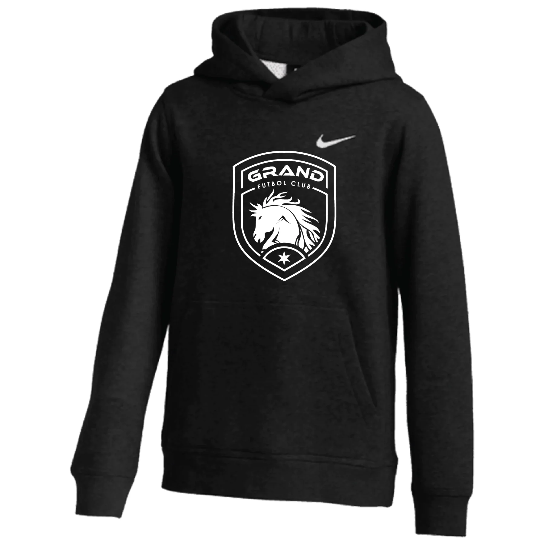 Grand Mustangs Nike Club Hoodie Black