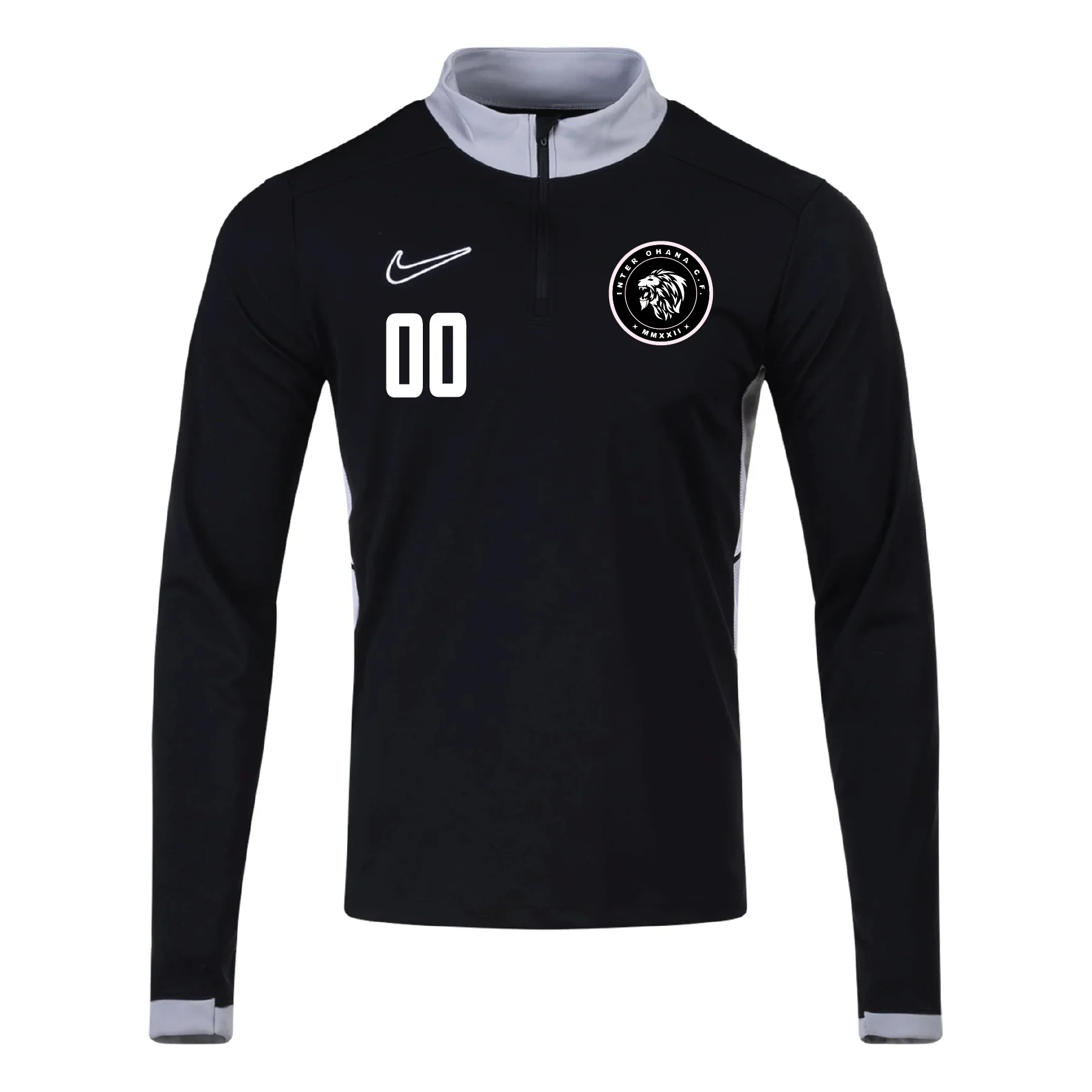 Inter Ohana CF Nike Academy 25 Drill Top Black/Grey
