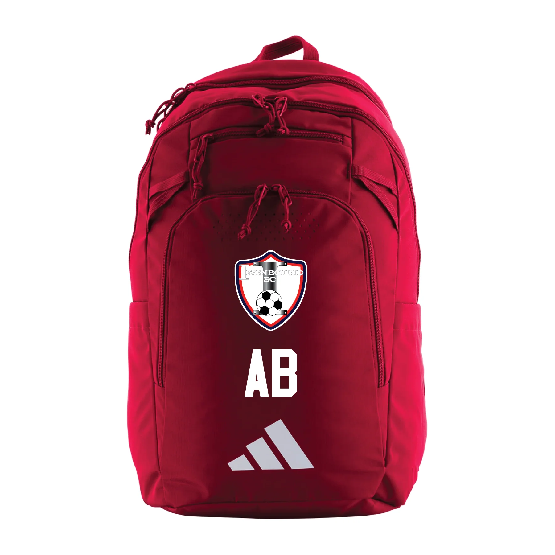 ISC MLS II. Ages 2010, 2011 and 2012 Boys adidas Defender V Backpack Red