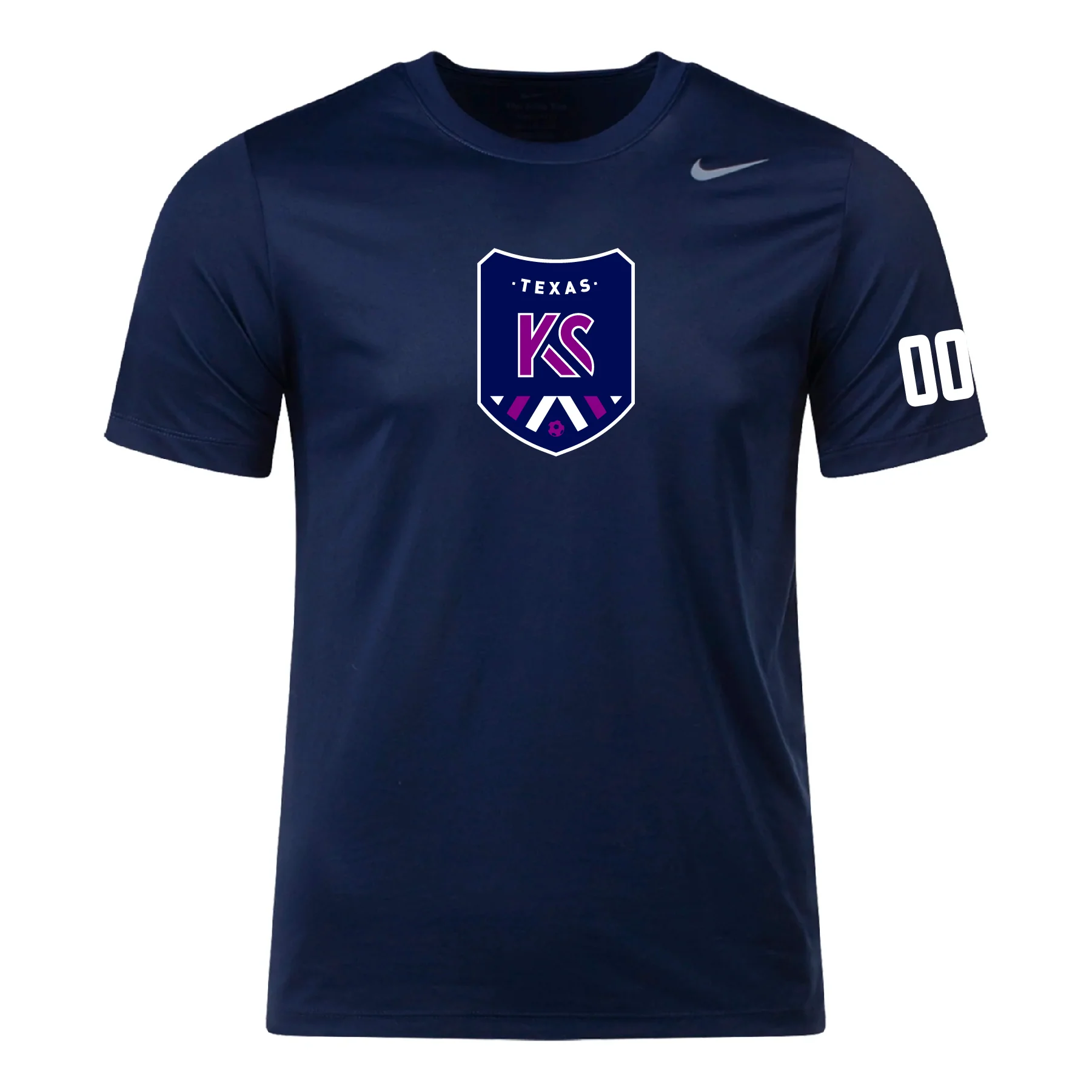 Kaptiva Sports Academy TX Nike Legend Short Sleeve Shirt Navy