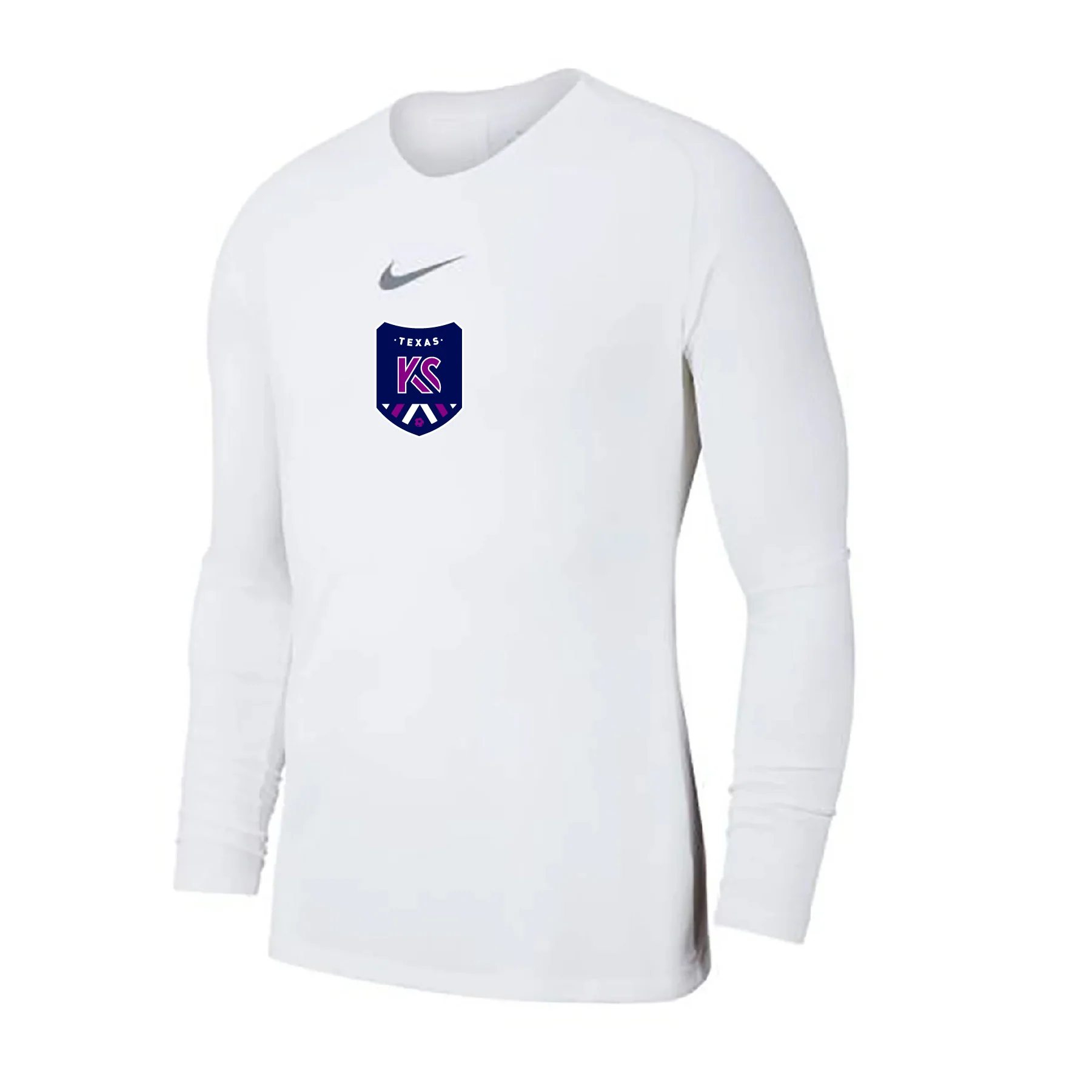 Kaptiva Sports Academy TX Nike Park LS First Layer Compression White