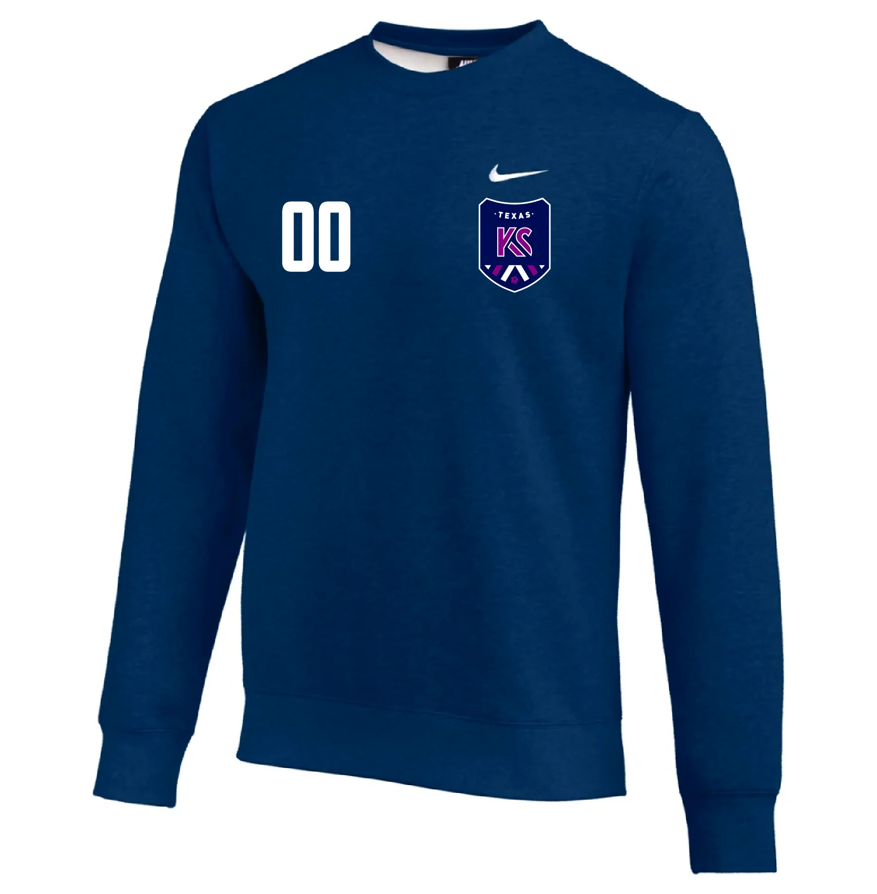 Kaptiva Sports Academy TX Nike Team Club Fleece Sweatshirt Navy