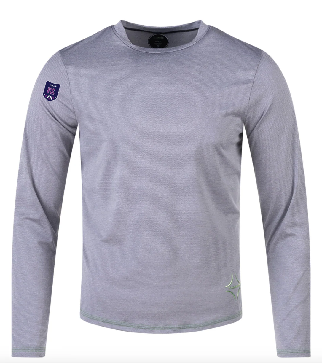 Kaptiva PITCH Performance Rabona Long Sleeve Crew Neck Light Grey (high quality/athleisure)
