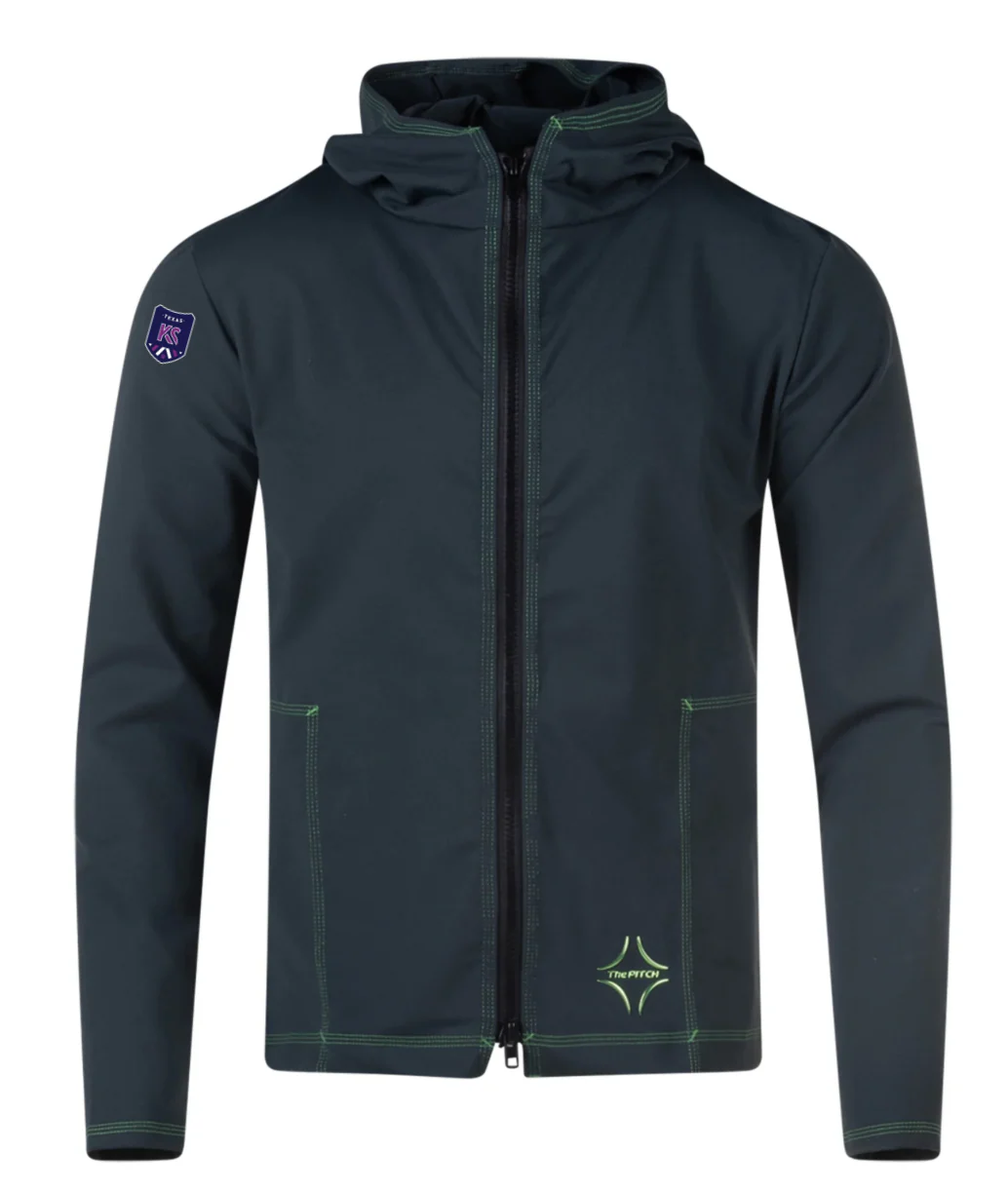 Kaptiva PITCH Performance Tribuna Full Zip Hoodie Dark Green (high quality/athleisure)