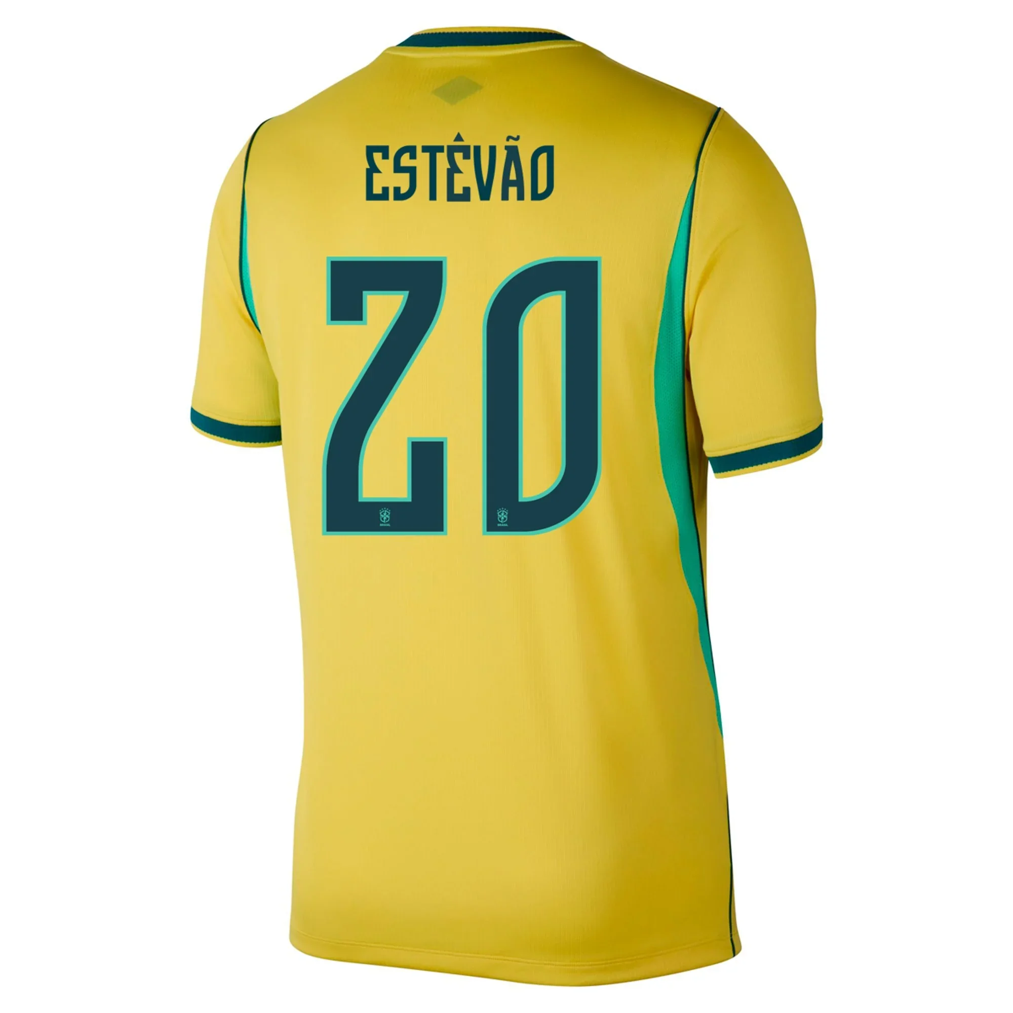 Kid's Replica Nike Estevao Brazil Home Jersey 2026