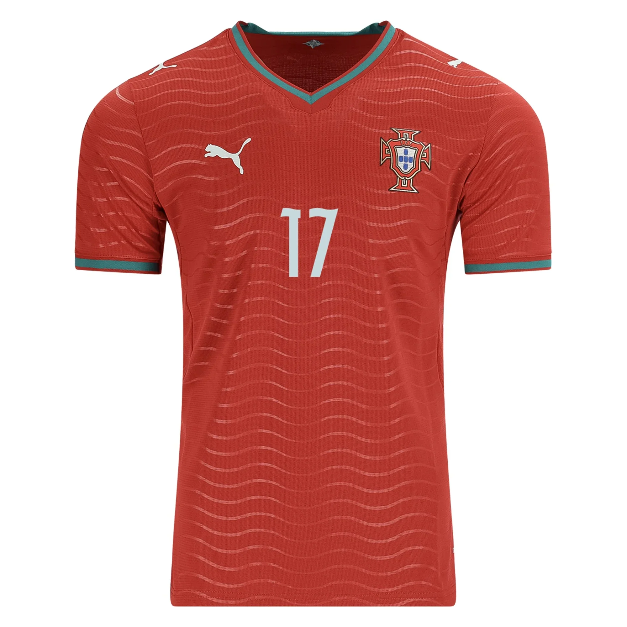 Kid's Replica Puma Rafa Leao Portugal Home Jersey 2026 - Image 2