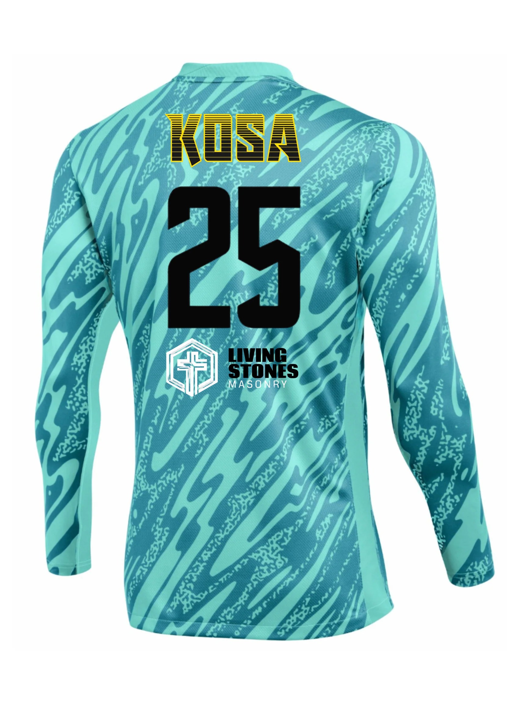 KOSA SC Pennsylvania Nike Gardien V Goalkeeper Jersey Hyper Turquoise - Image 2
