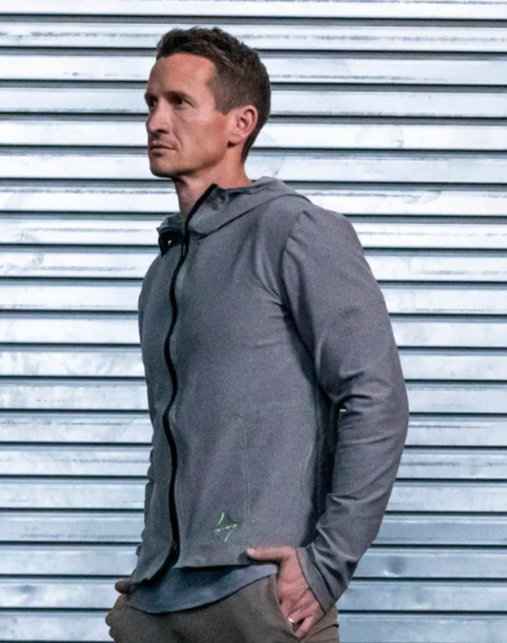 Pasadena PITCH Performance Tribuna Full Zip Hoodie Dark Grey (high quality/athleisure) - Image 5