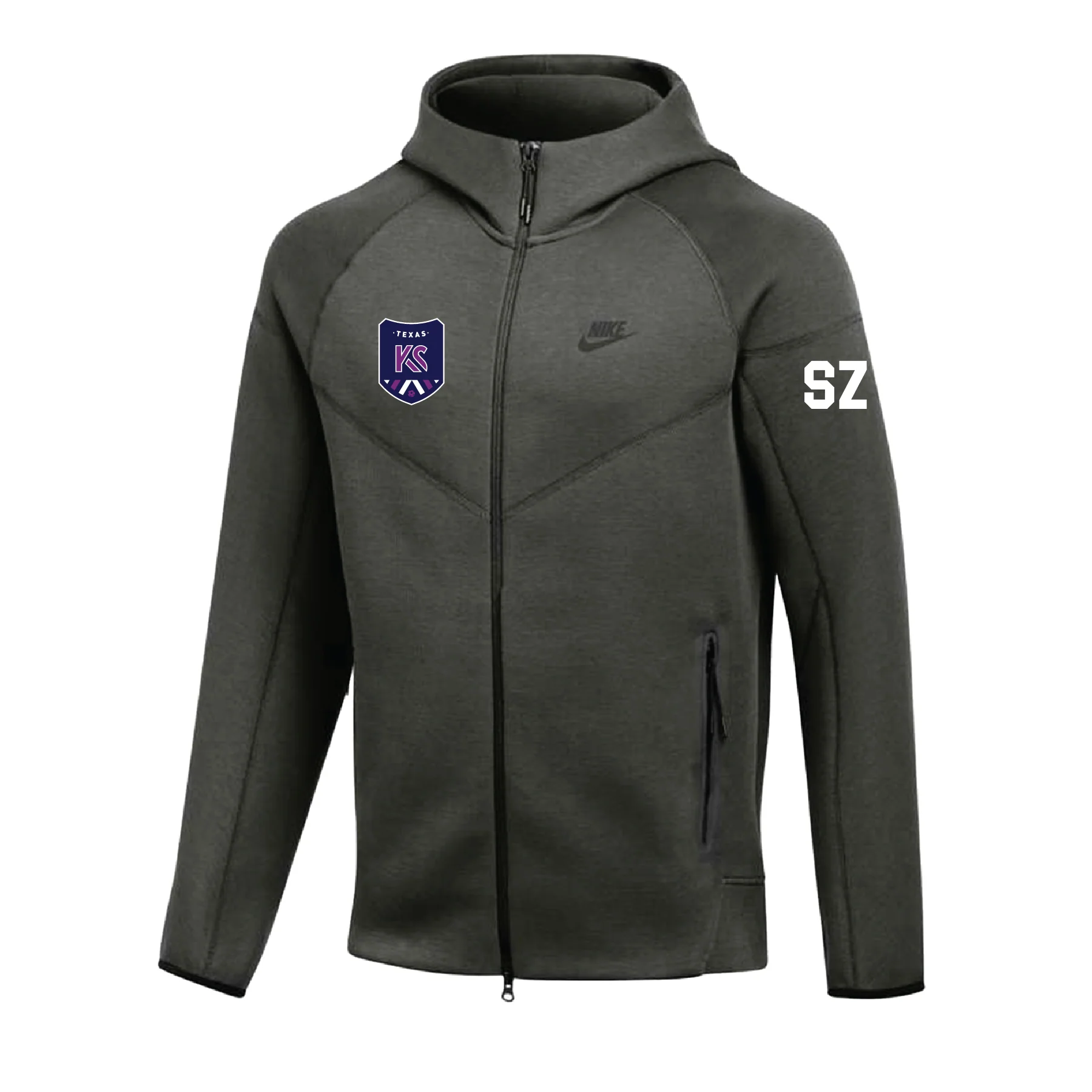 Kaptiva Sports Academy Nike Tech Fleece FZ Windrunner Anthracite