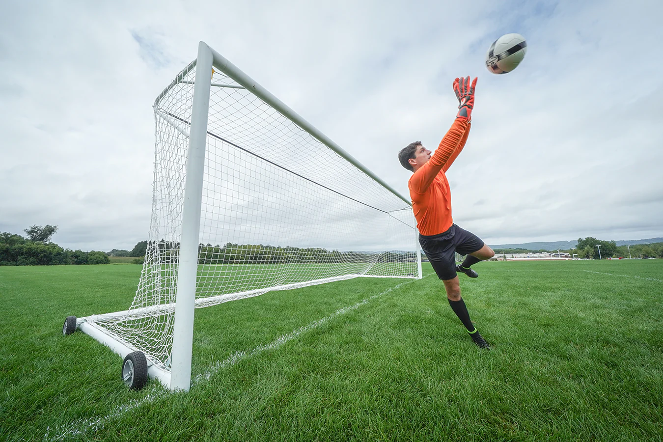 Kwik Goal Pro Premier® European Match Soccer Goal WITH WHEELS 8 x 24 - Image 3