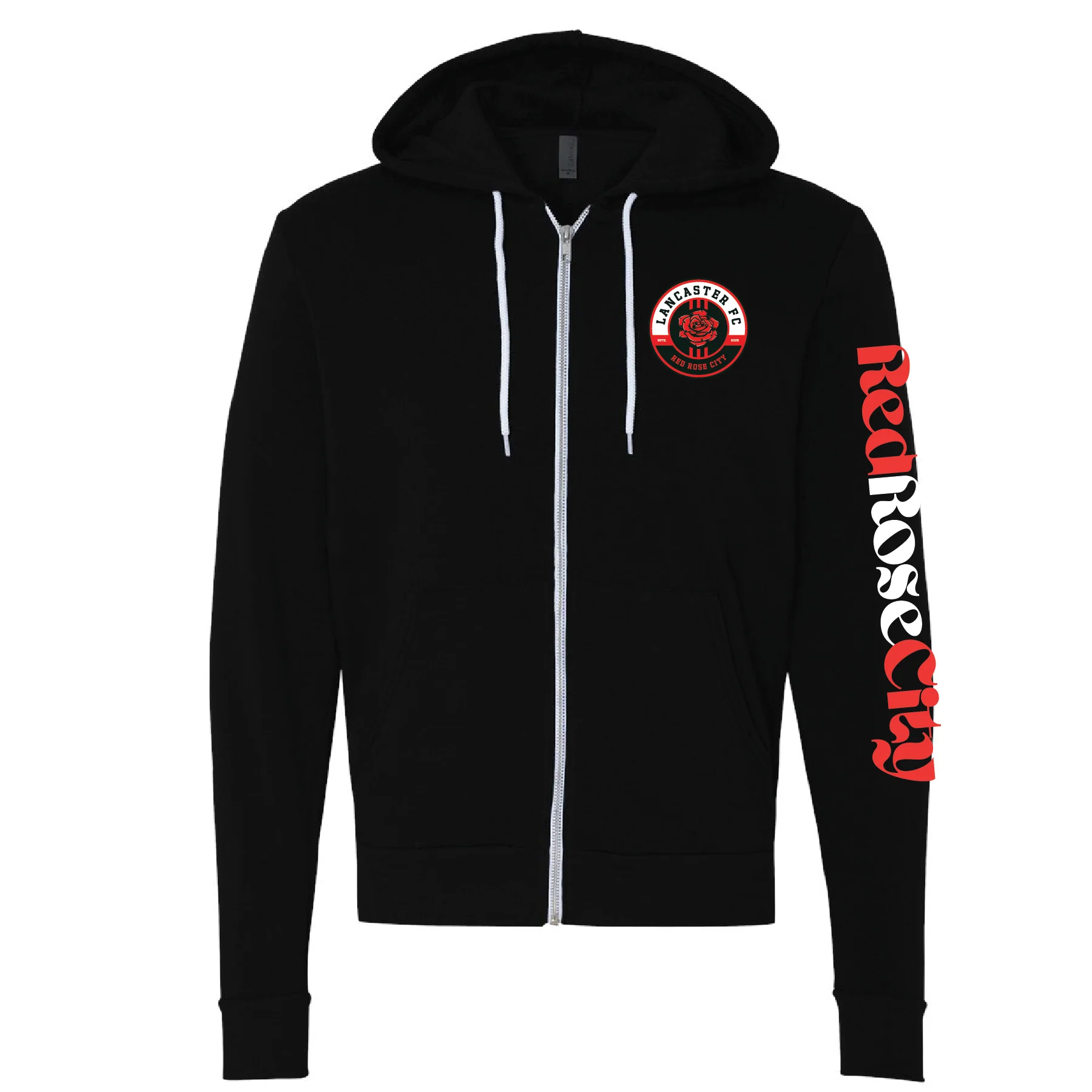 Lancaster FC FAN Bella + Canvas Full-Zip Hoodie Black