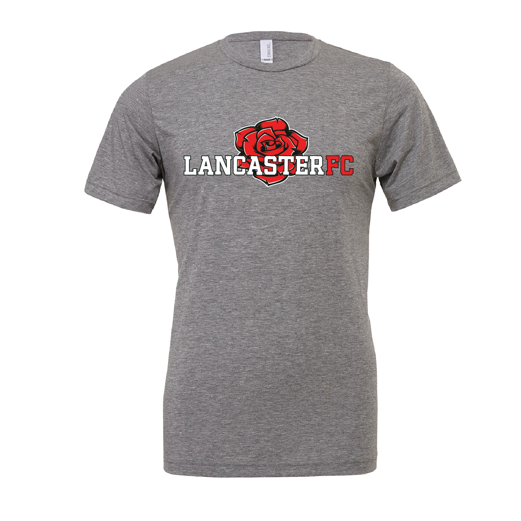 Lancaster FC FAN (Essential) Bella + Canvas Short Sleeve Triblend T-Shirt Grey