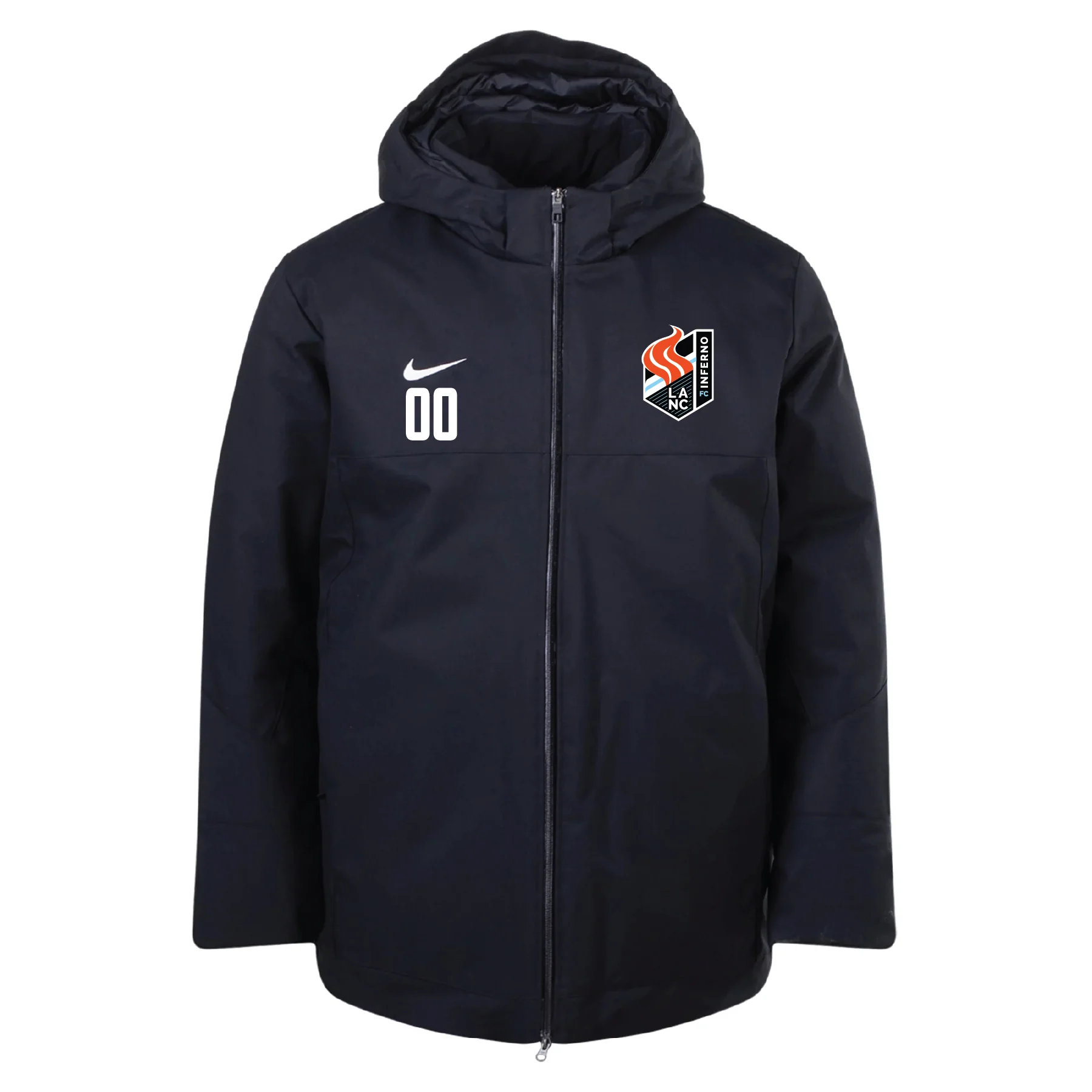 Lancaster Inferno FC Nike Down Fill Parka Jacket Black