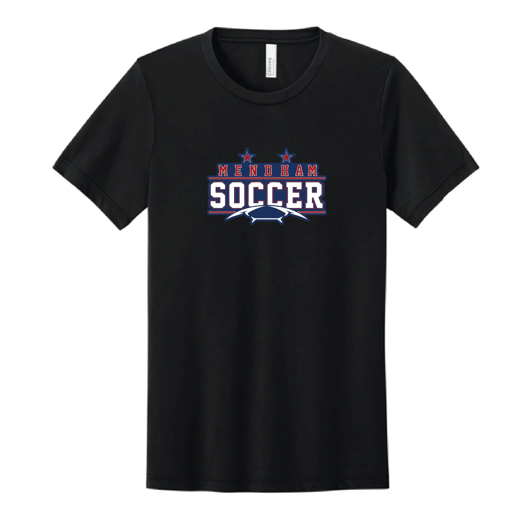 Mendham HS Bella + Canvas Short Sleeve Triblend T-Shirt Solid Black