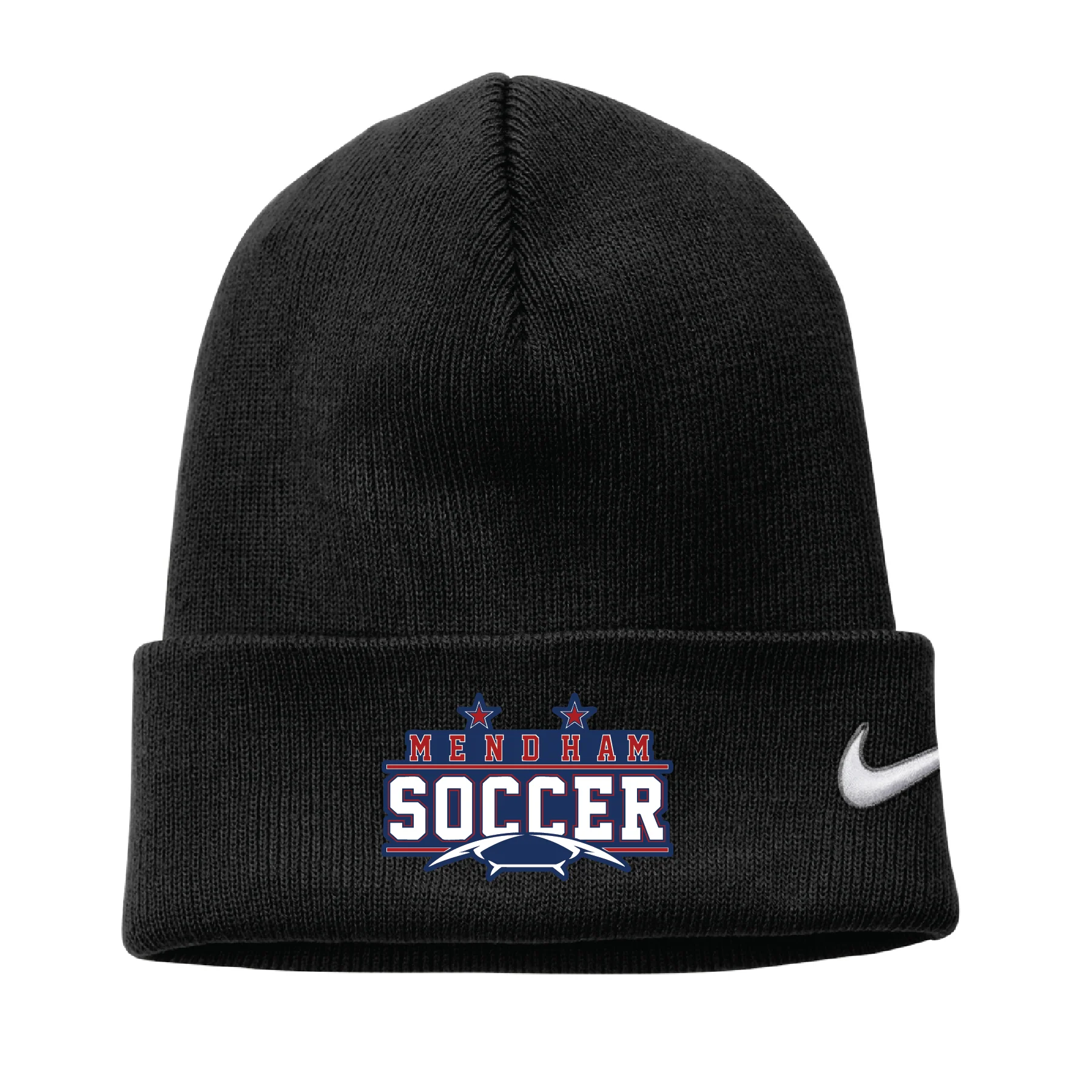 Mendham HS Nike Knit Cuff Beanie - Black