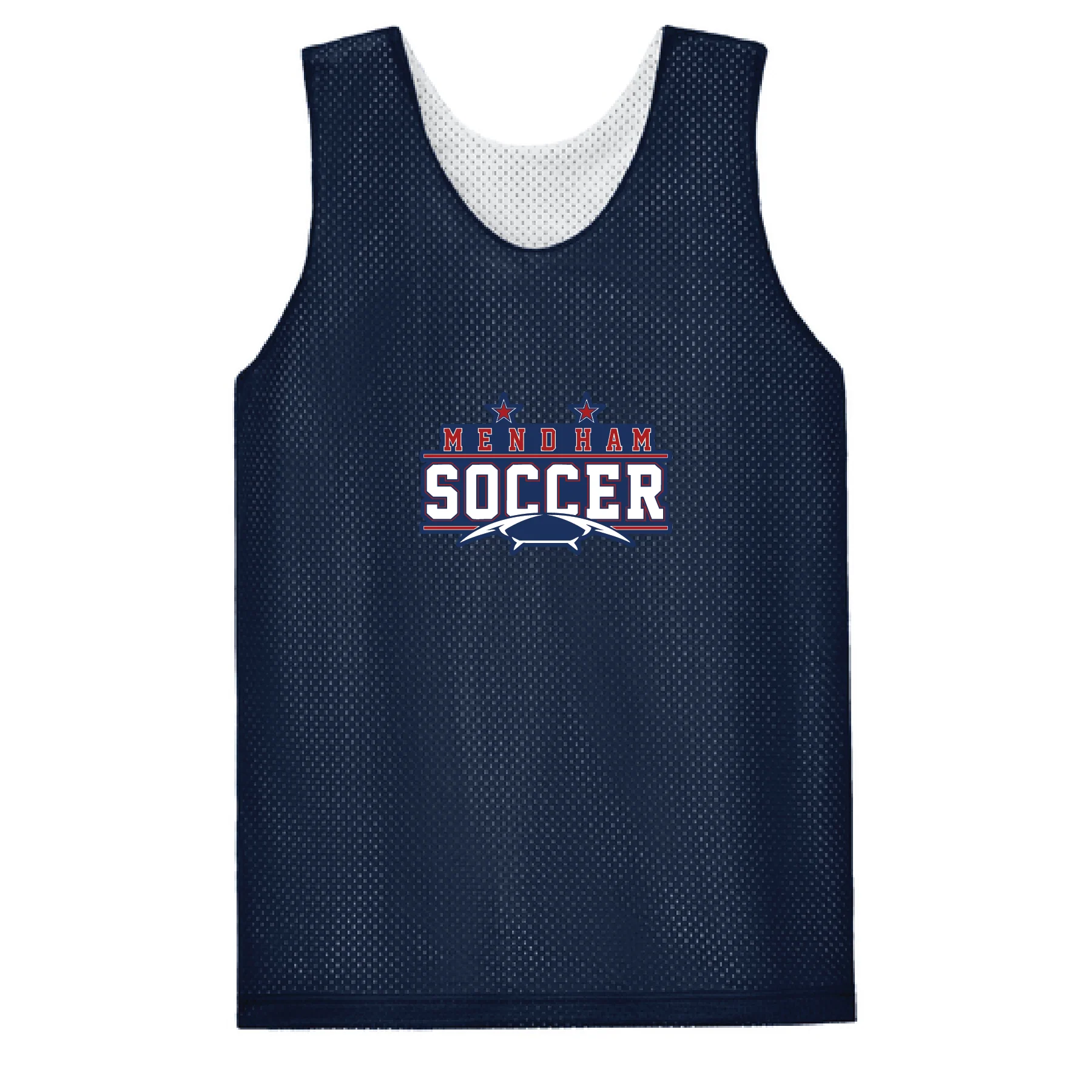 Mendham HS Reversible Pinnie Navy