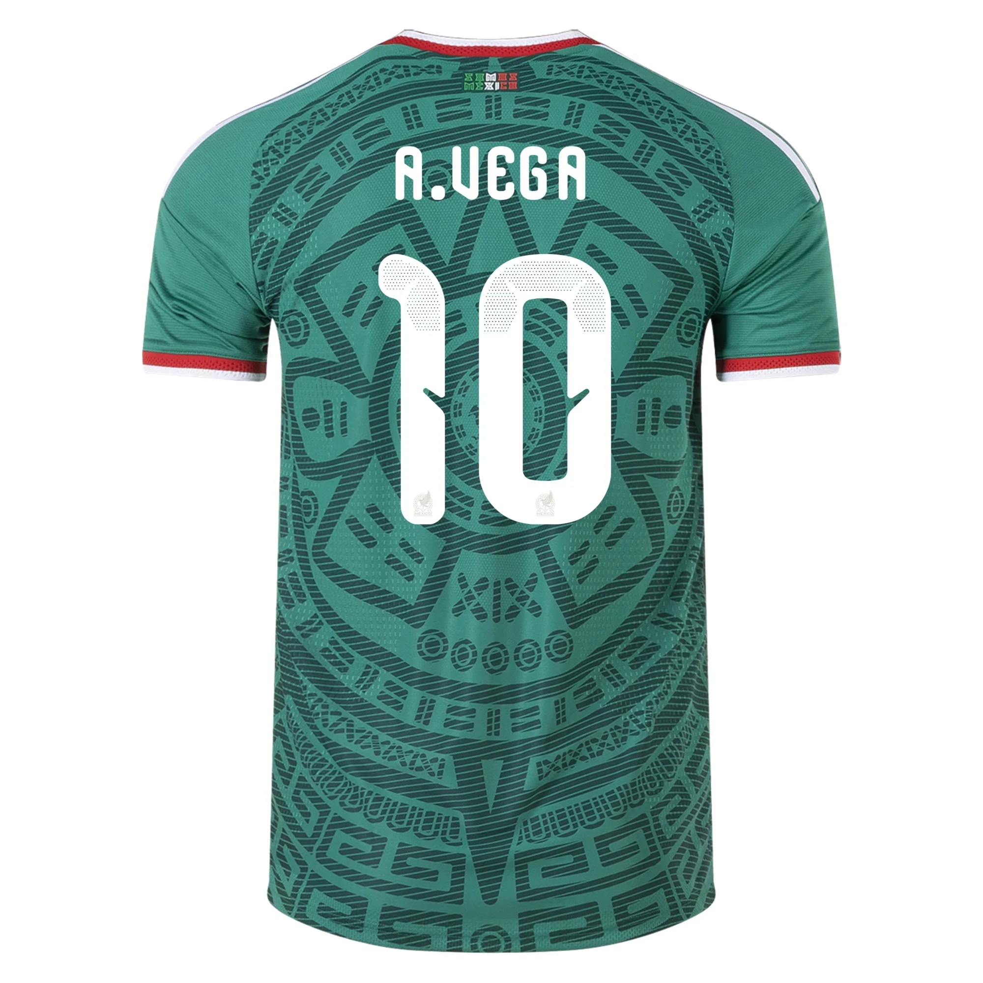 Men's Authentic adidas A.Vega Mexico Home Jersey 2026