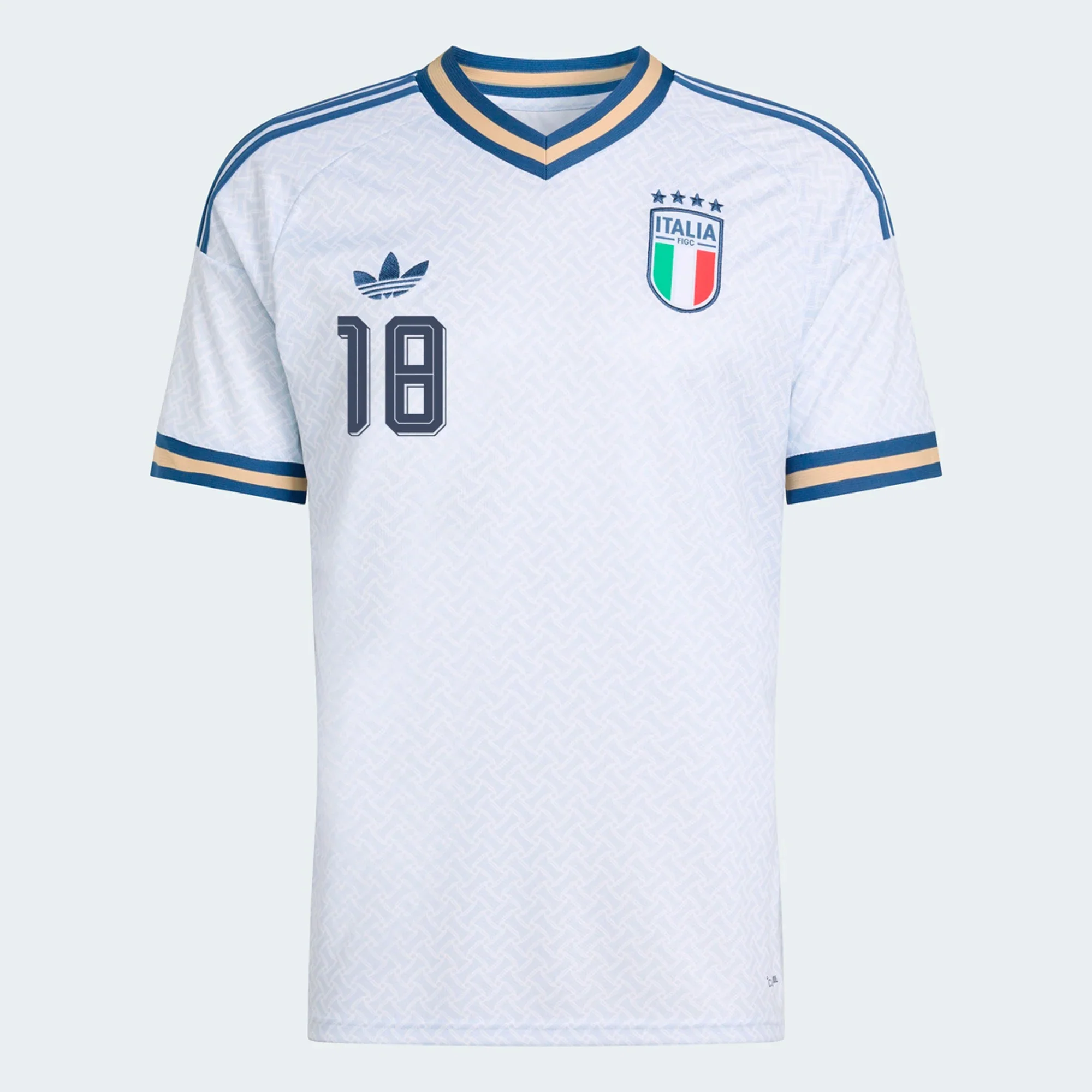 Men's Authentic adidas Barella Italy Away Jersey 2026 - Image 2