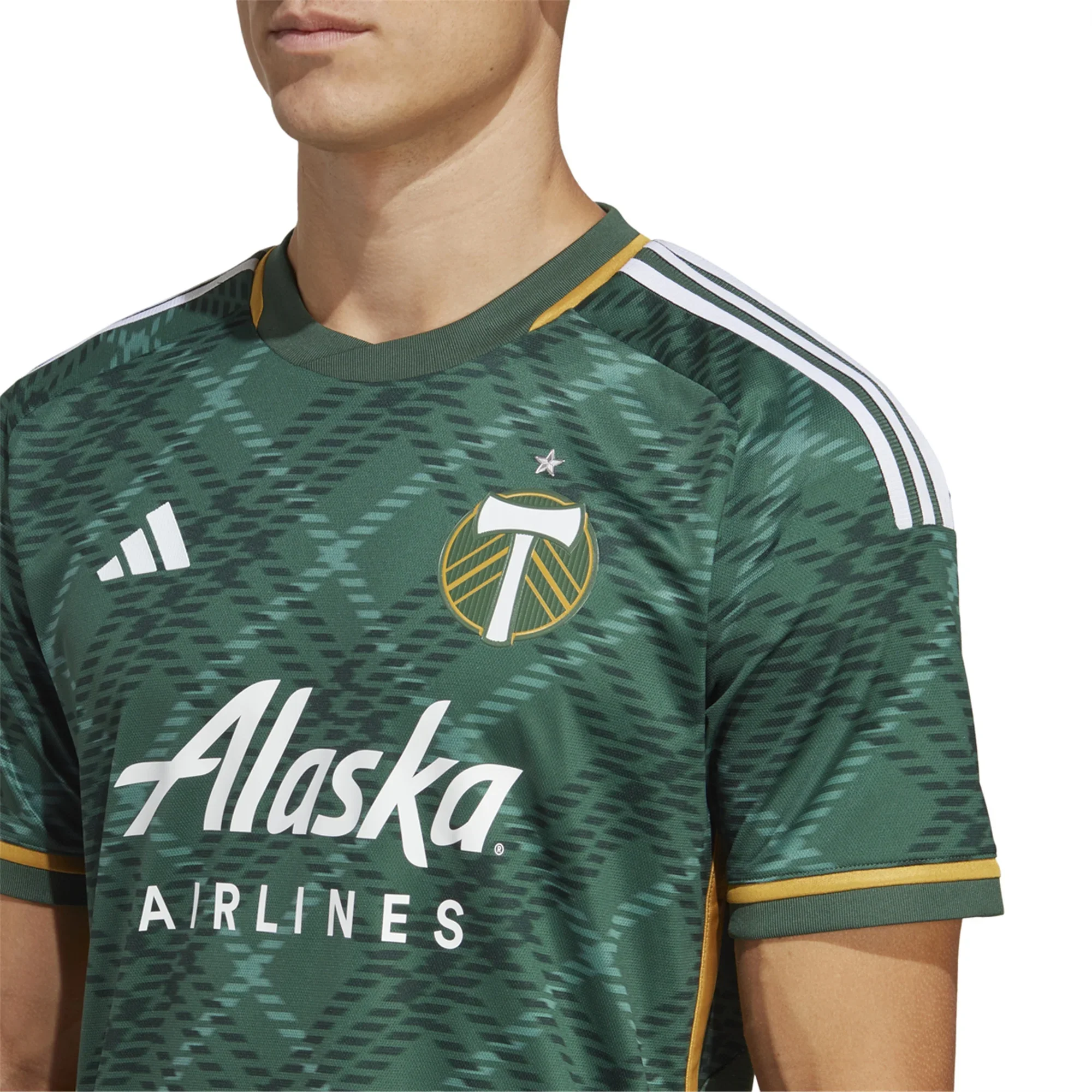 Men's Authentic adidas Portland Timbers Home Jersey 2023 - Image 3