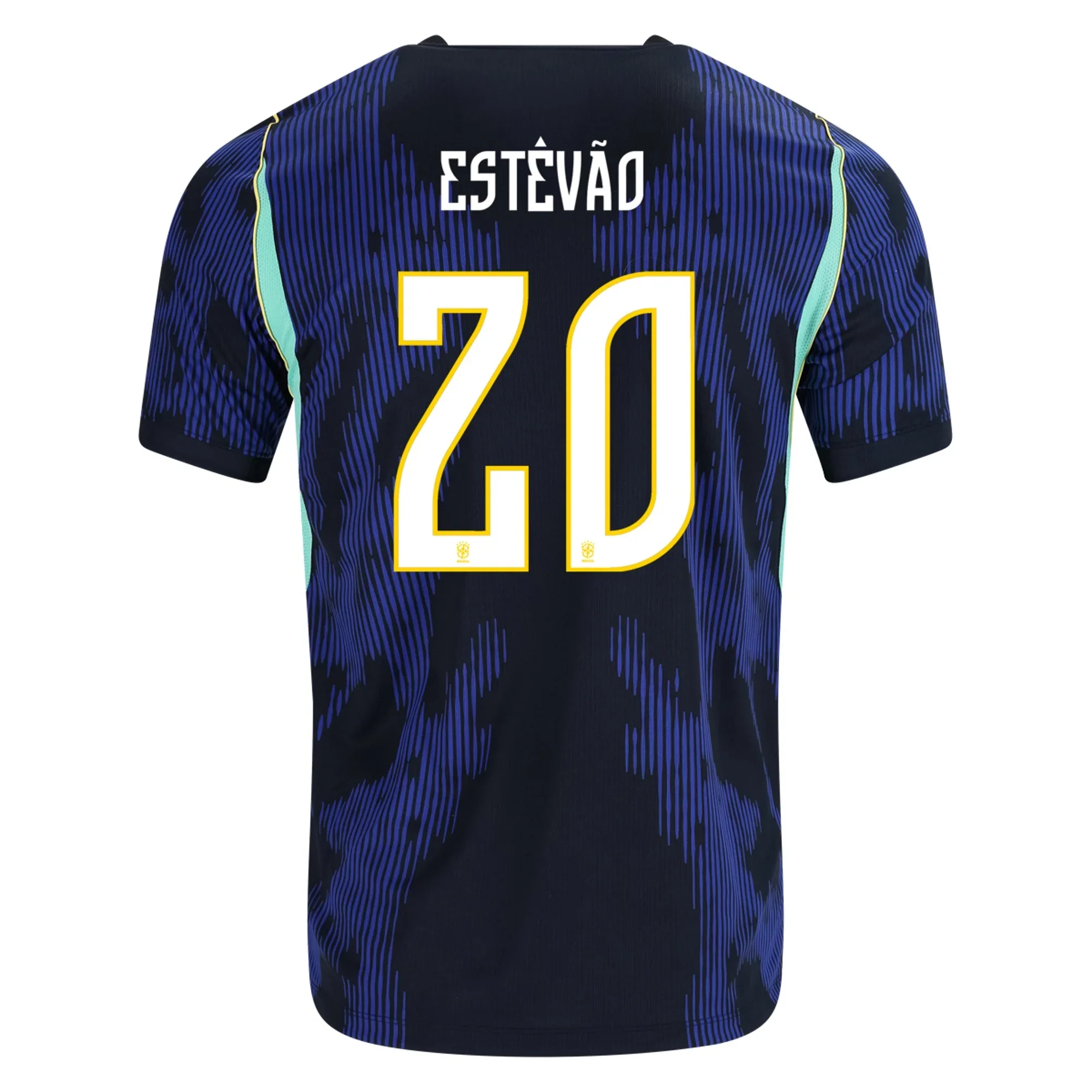 Men's Authentic Nike Estevao Brazil Away Jersey 2026