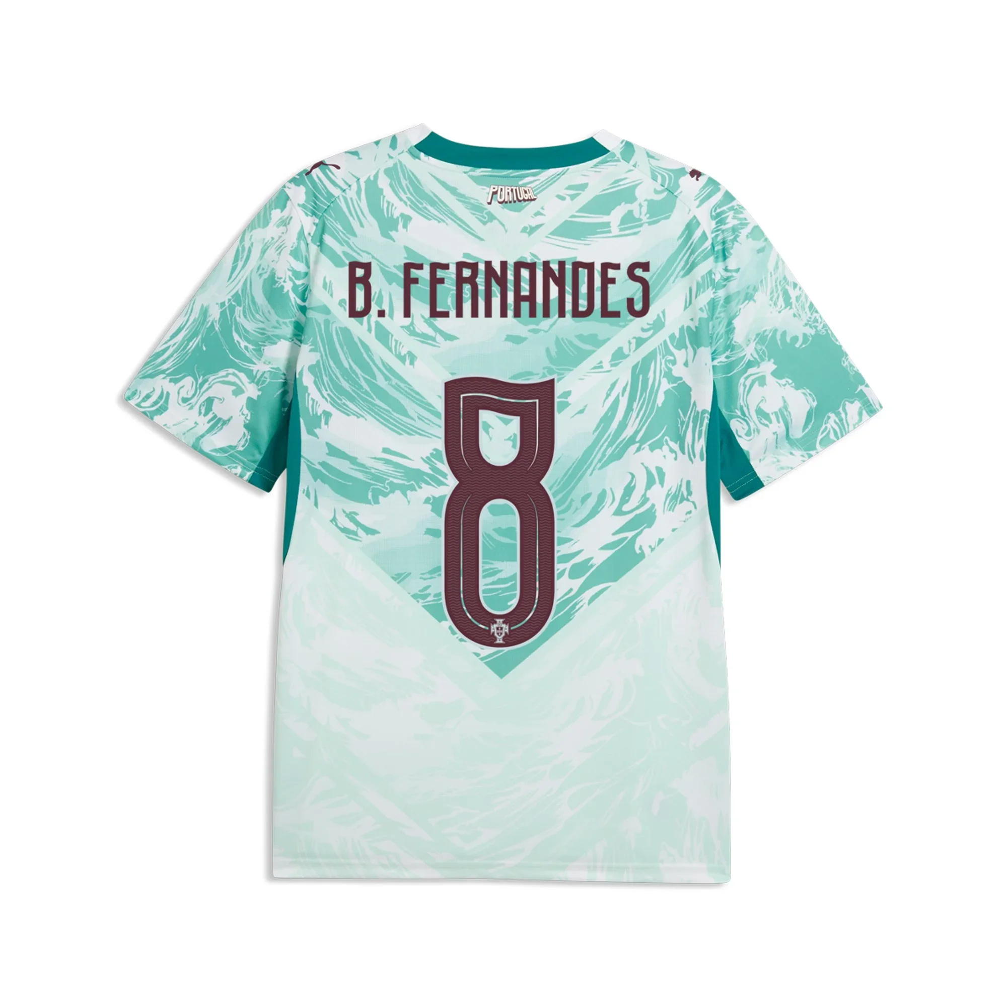 Men's Authentic Puma B. Fernandes Portugal Away Jersey 2026