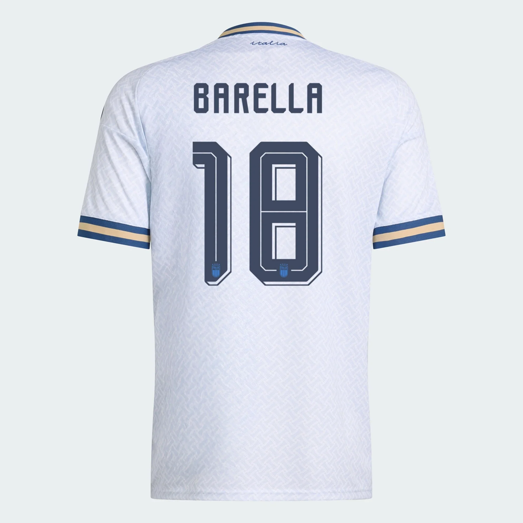 Men's Replica adidas Barella Italy Away Jersey 2026