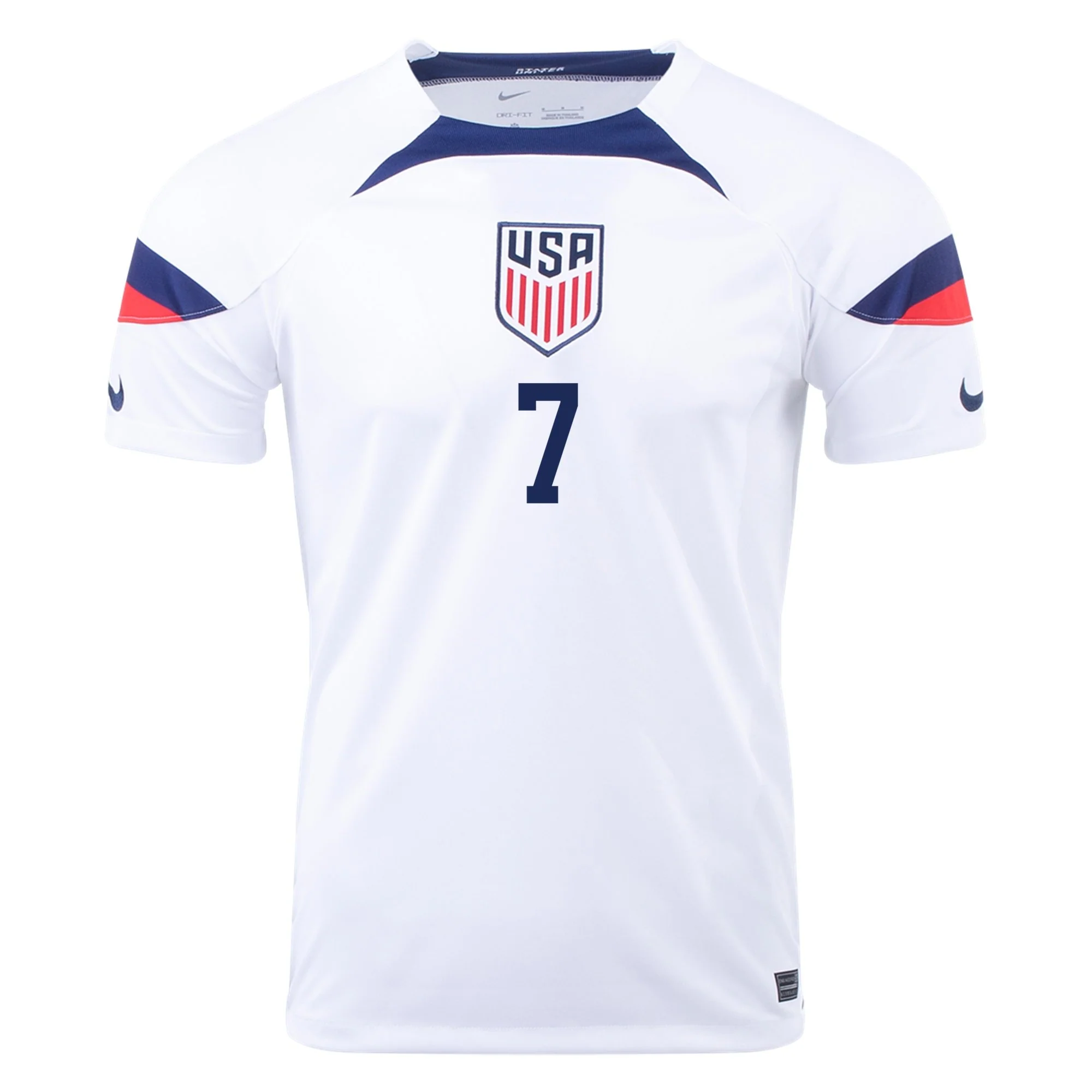 Men's Replica Nike Giovanni Reyna USMNT Home Jersey 2022 - Image 2
